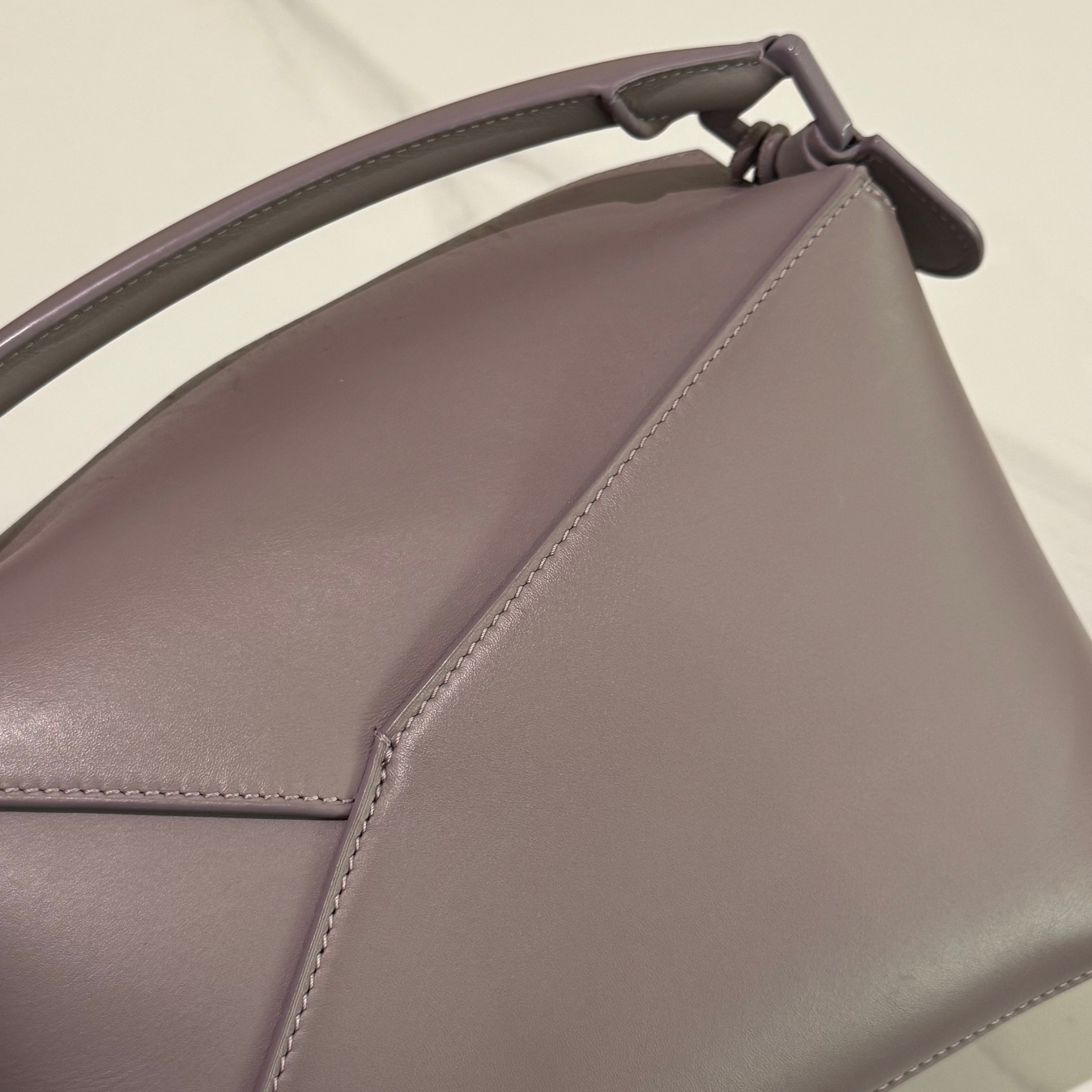 LOEWE SMALL PUZZLE BAG PURPLE