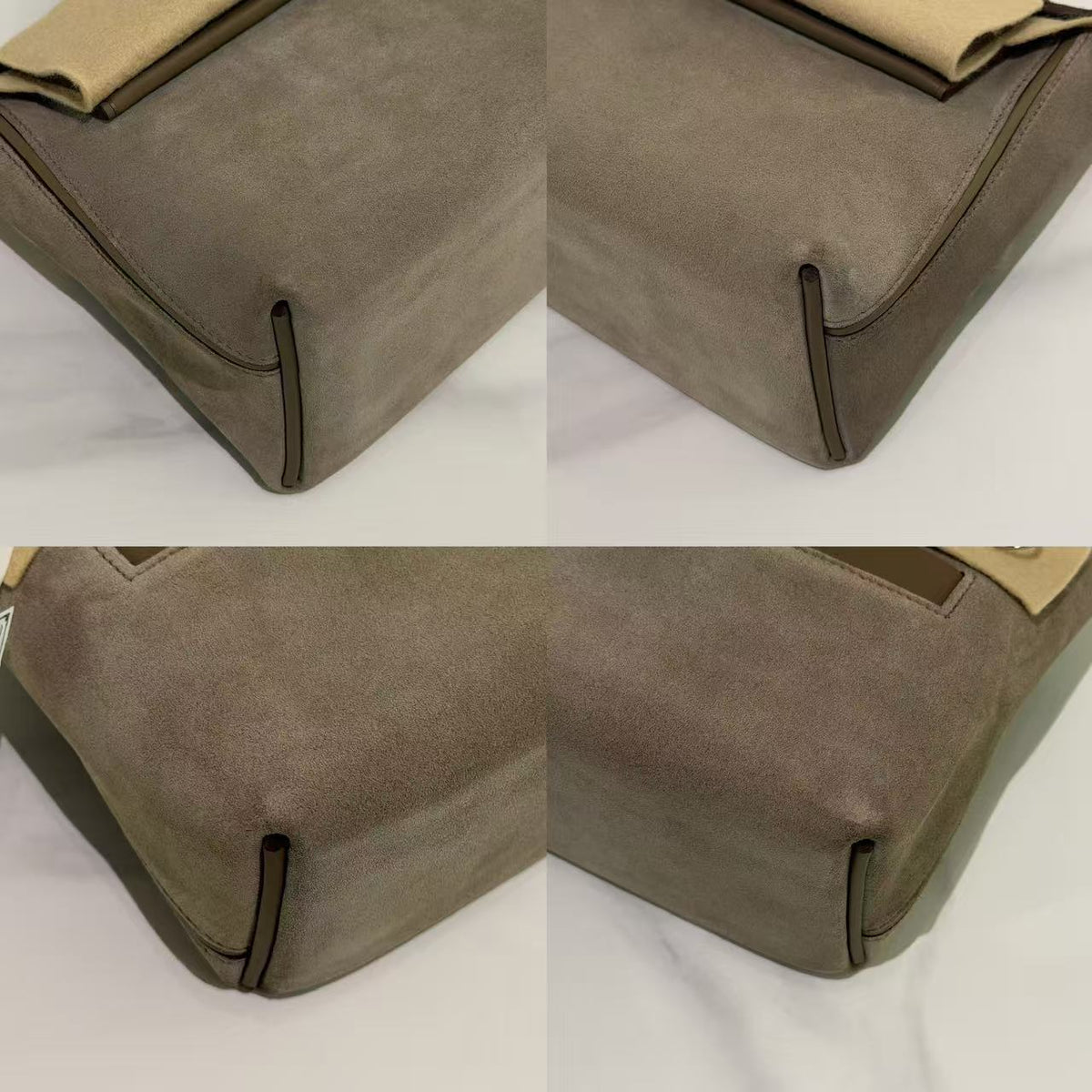 Hermes 24/24 Mini Etoupe Suede and Leather (Stamp K)