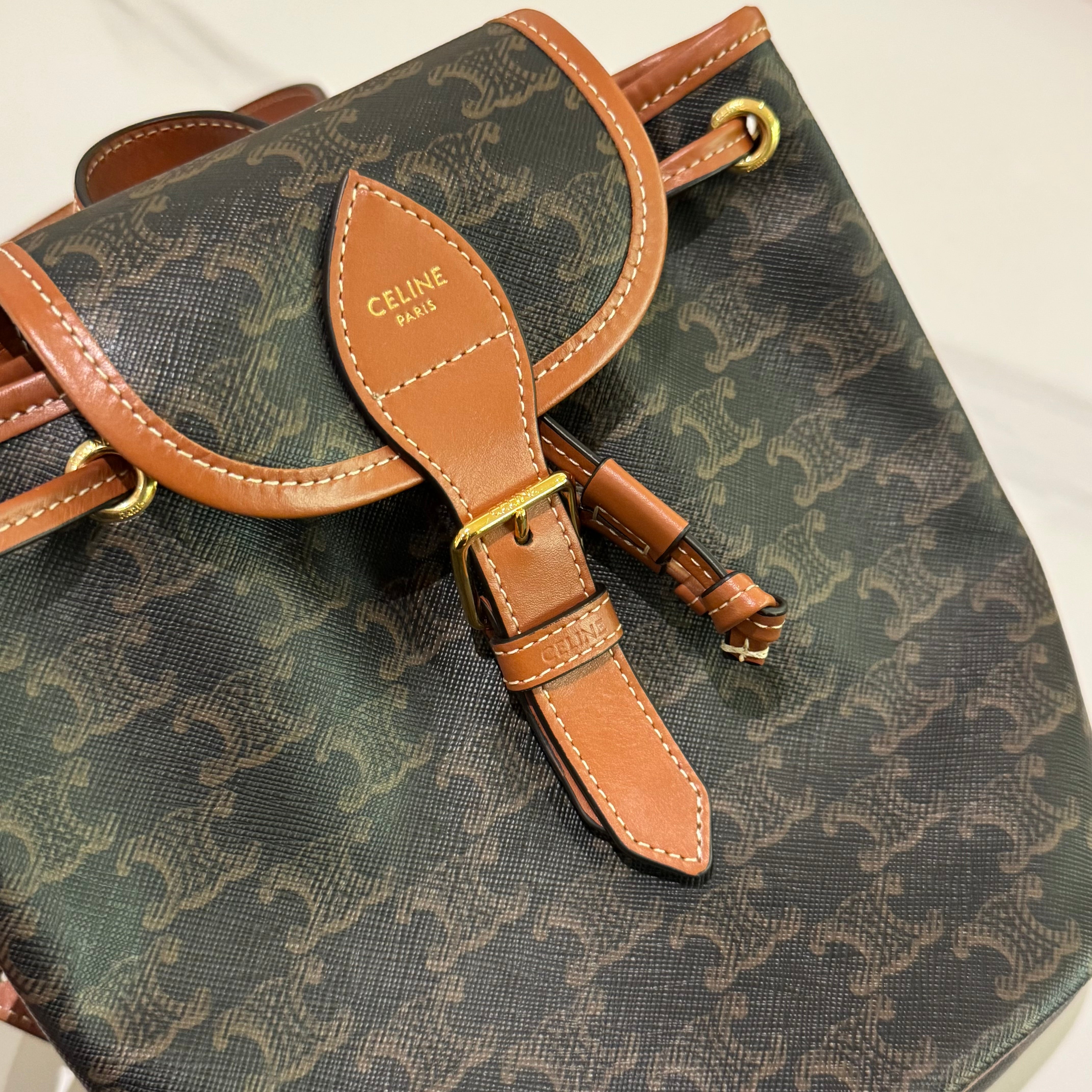 CELINE FOLCO BACKPACK TRIOMPHE MONOGRAM