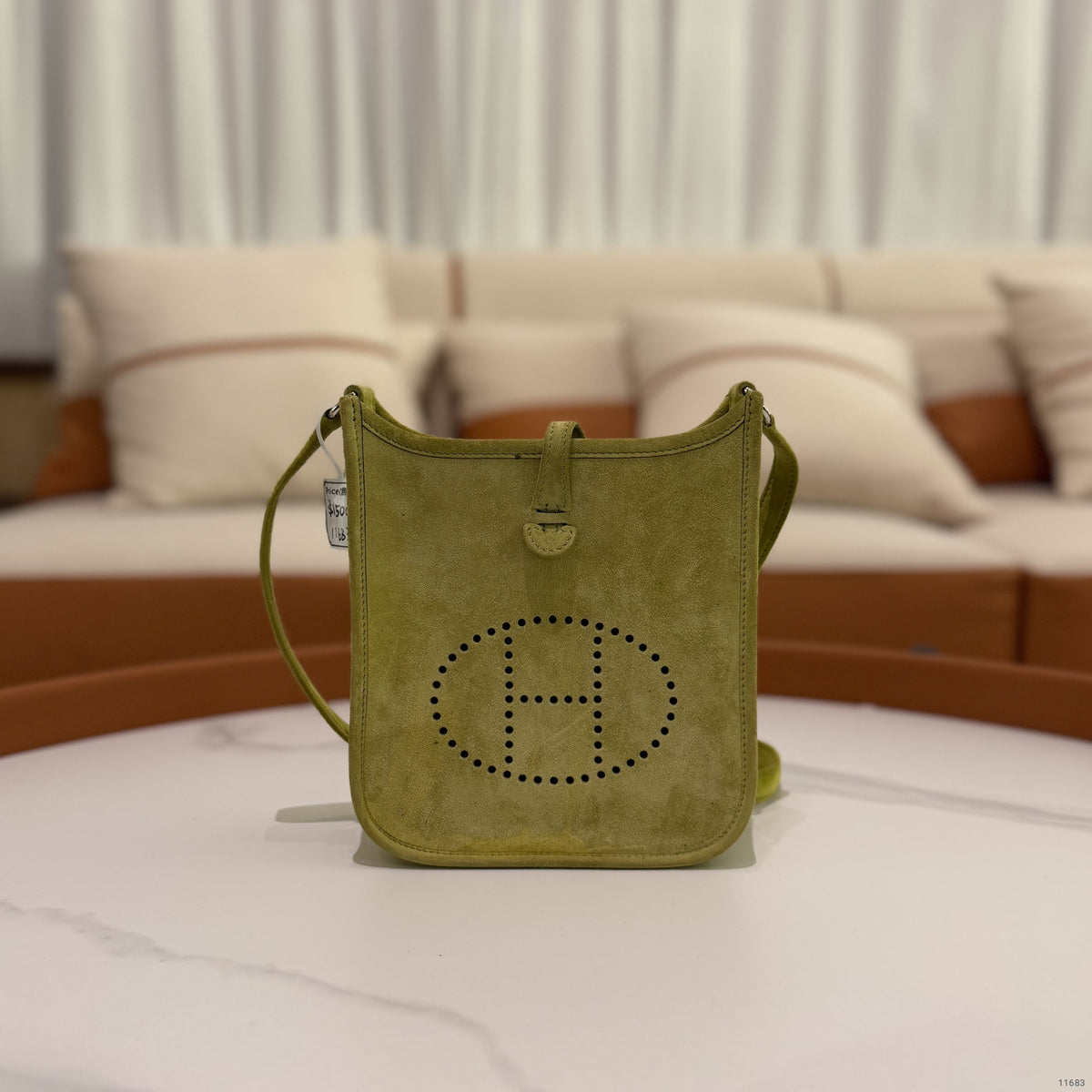Hermes Mini Evelyne Suede (Stamp H)