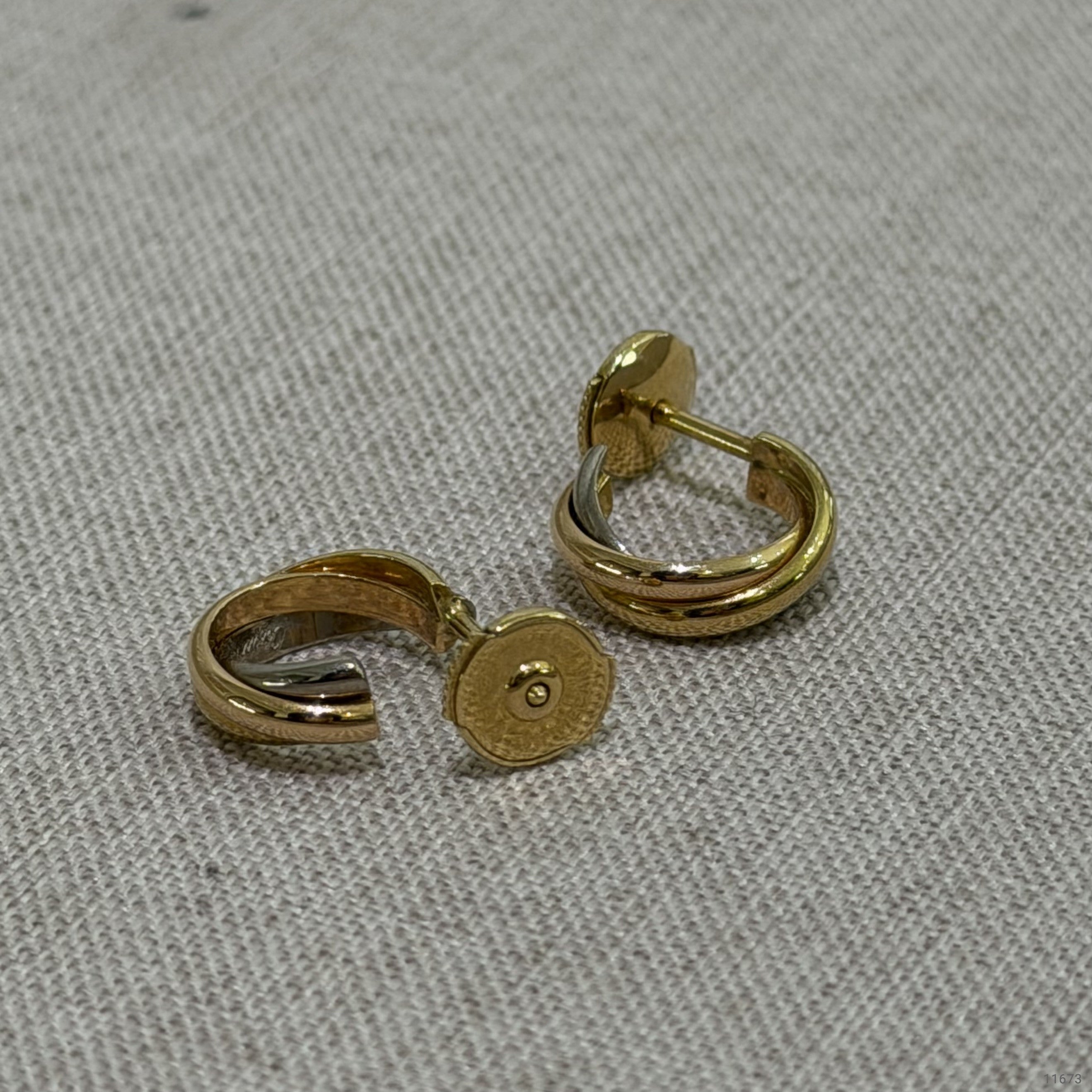 Cartier Trinity Earrings 18K Gold