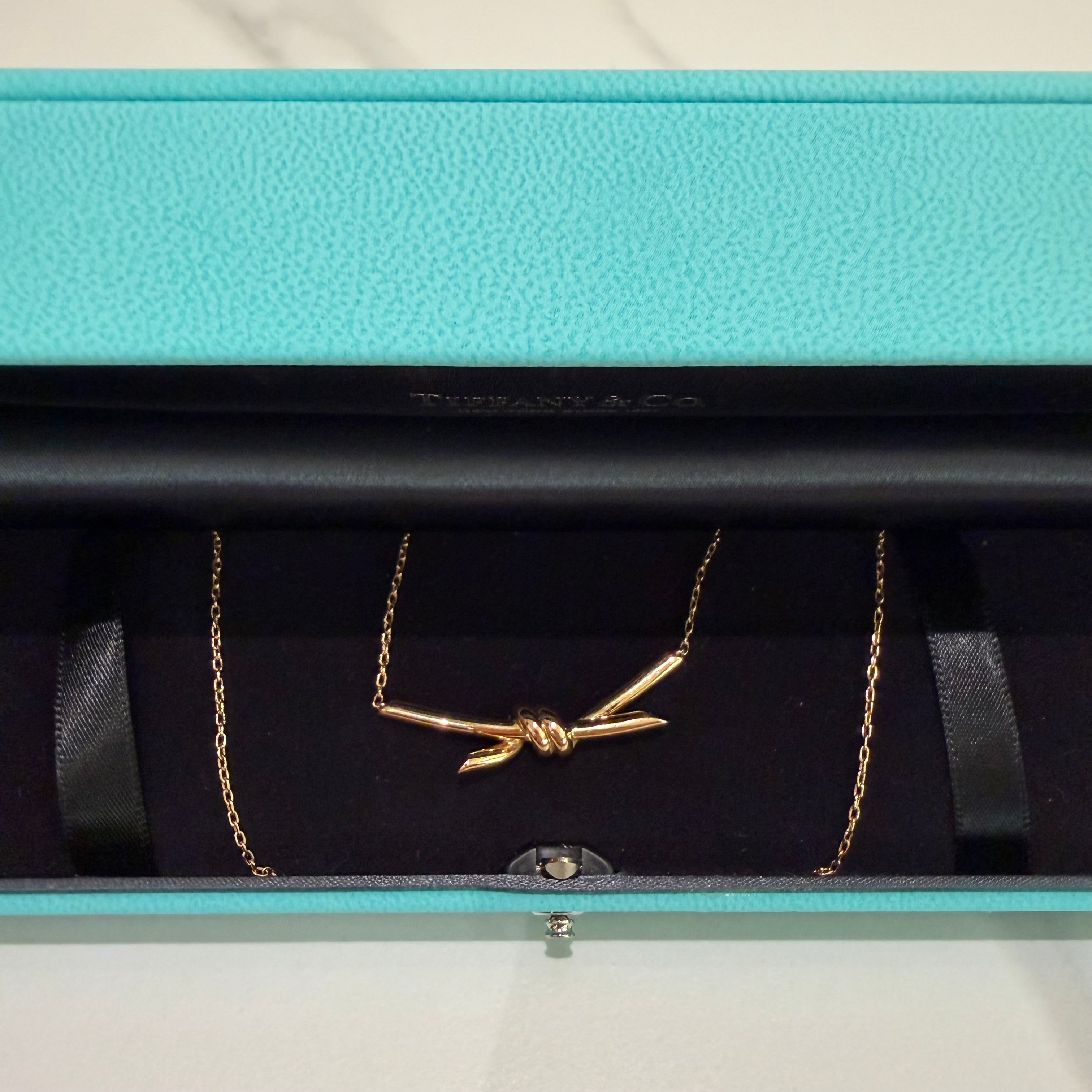 Tiffany Knot Gold Necklace