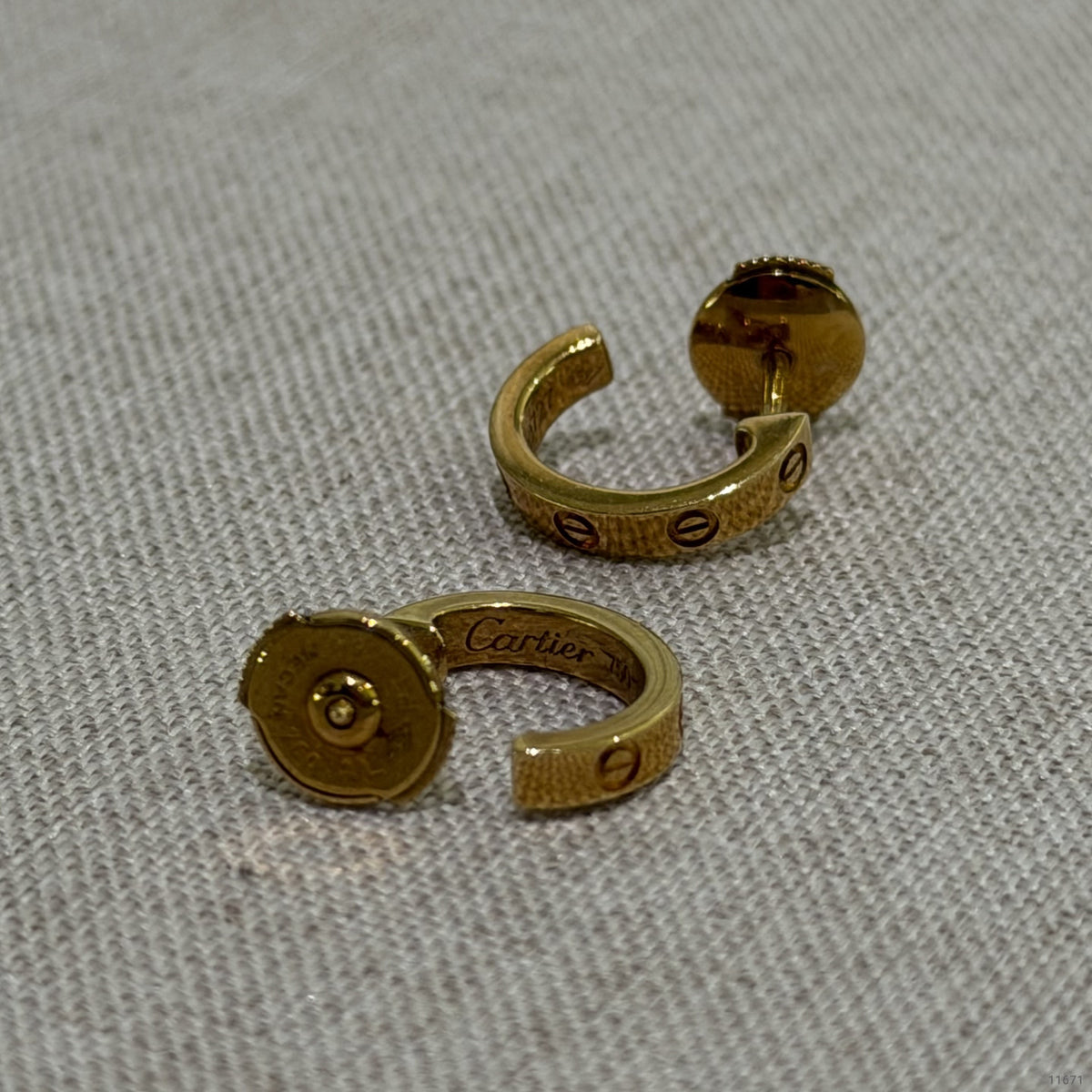 Cartier LOVE Earrings Small Model 18K Gold
