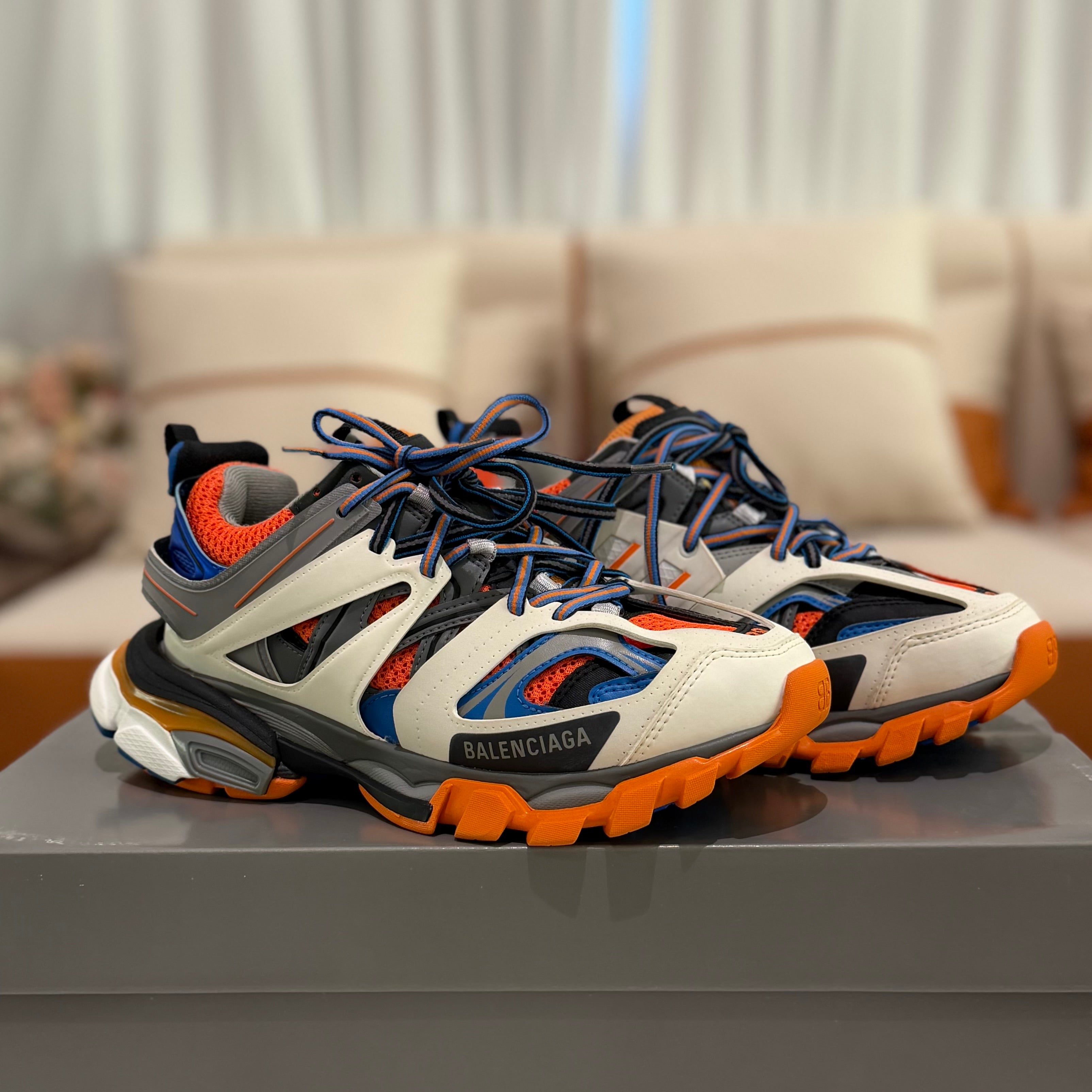 Balenciaga Track Blue White Orange Sneakers