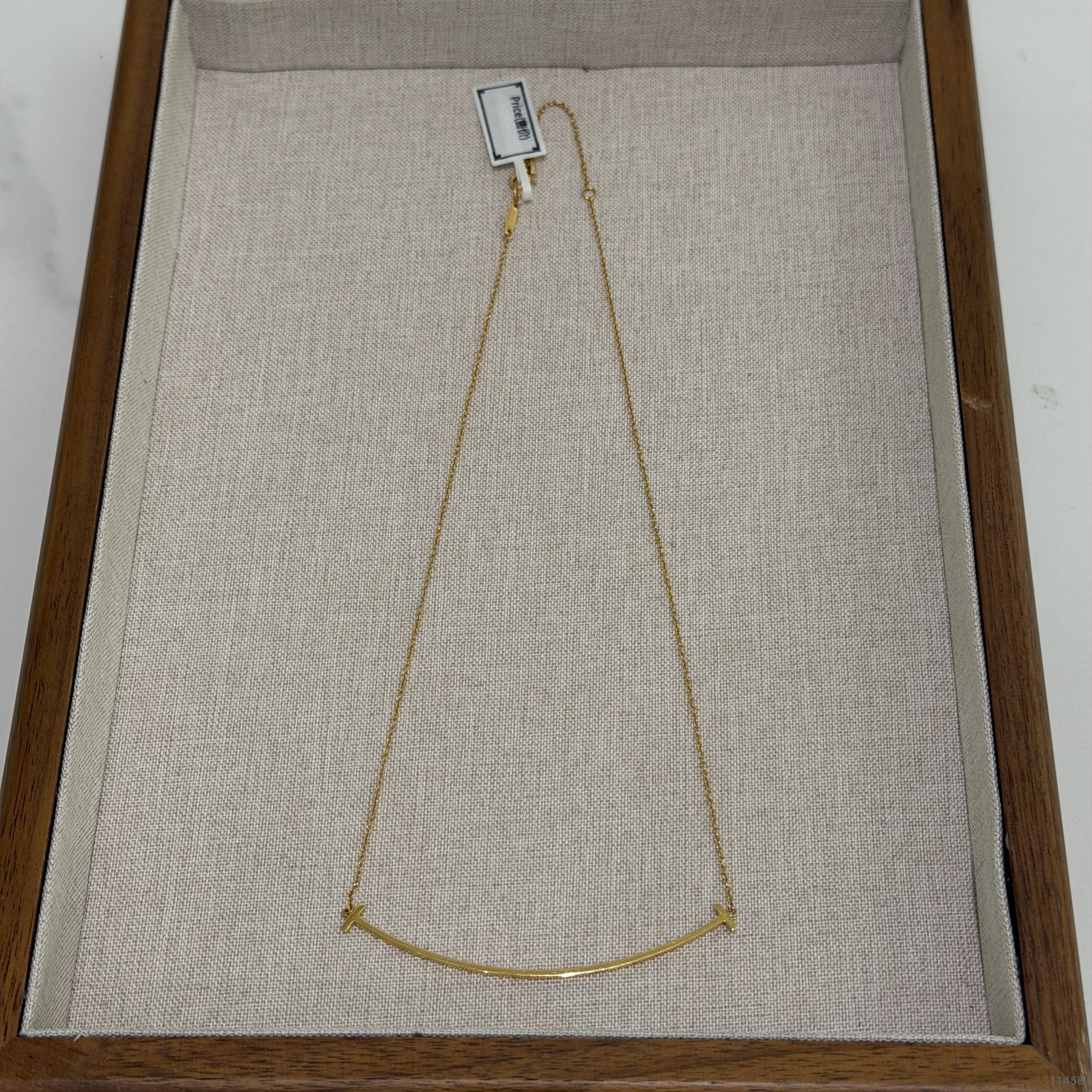 Tiffany & Co. T Smile Large Necklace 18K Gold