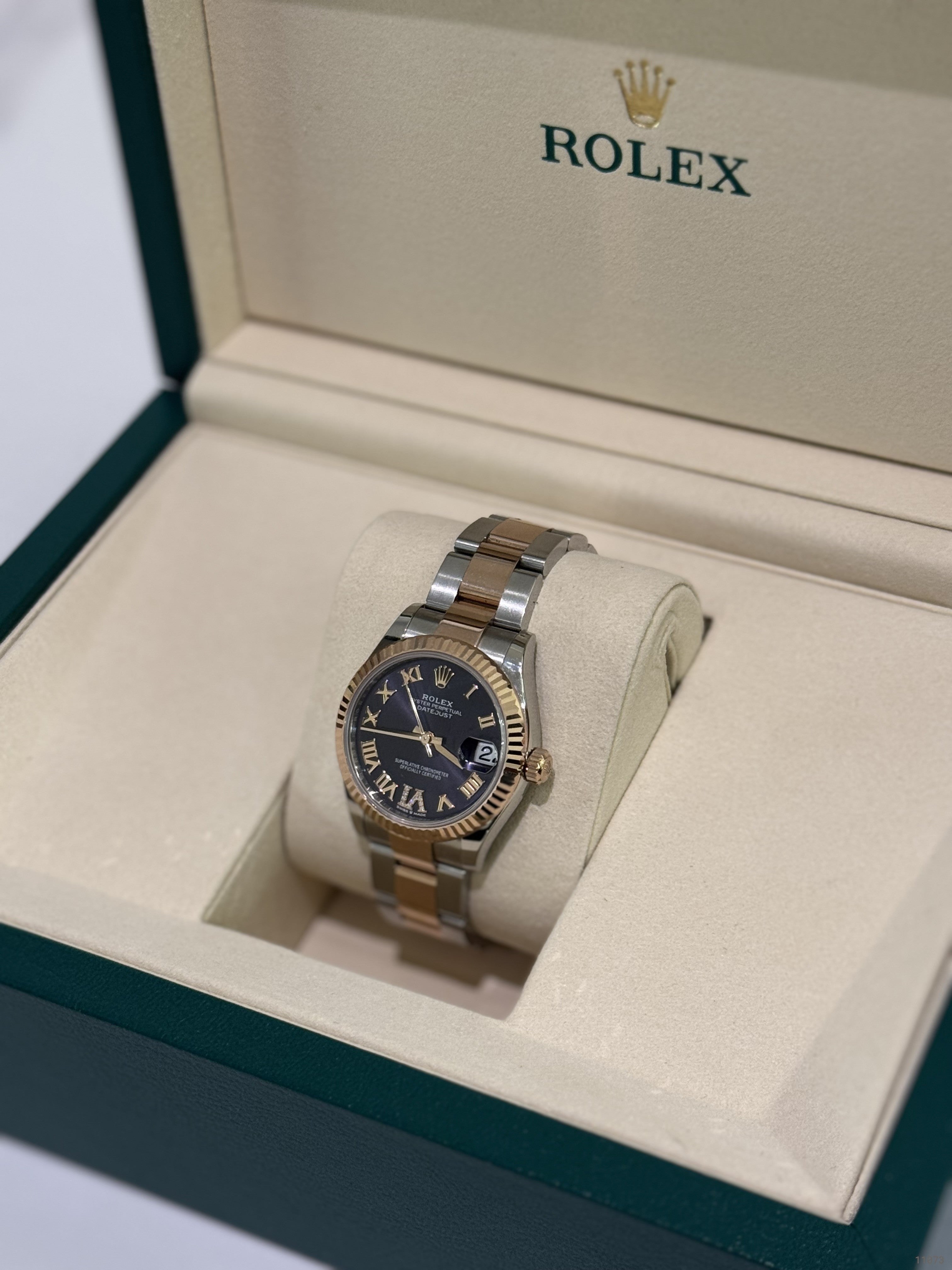 ROLEX DATEJUST M278271-0019 PURPLE ROMAN DIAL