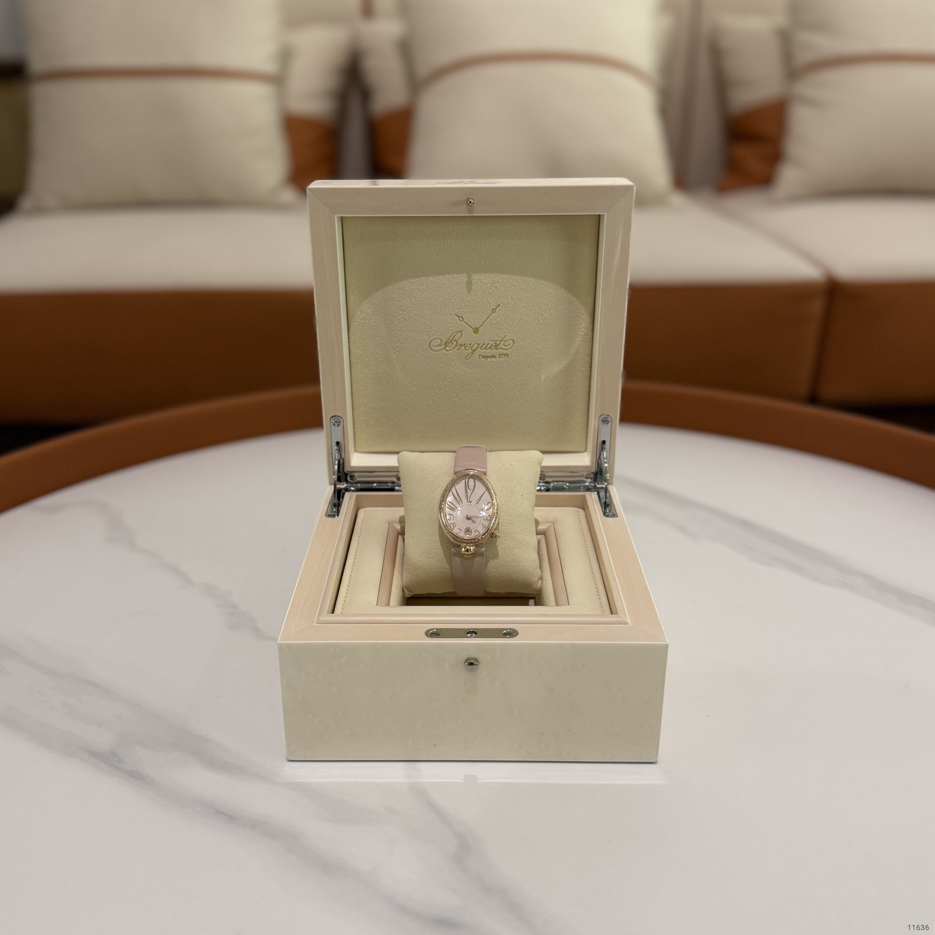 Breguet Reine de Naples 18K Rose Gold Diamond Watch