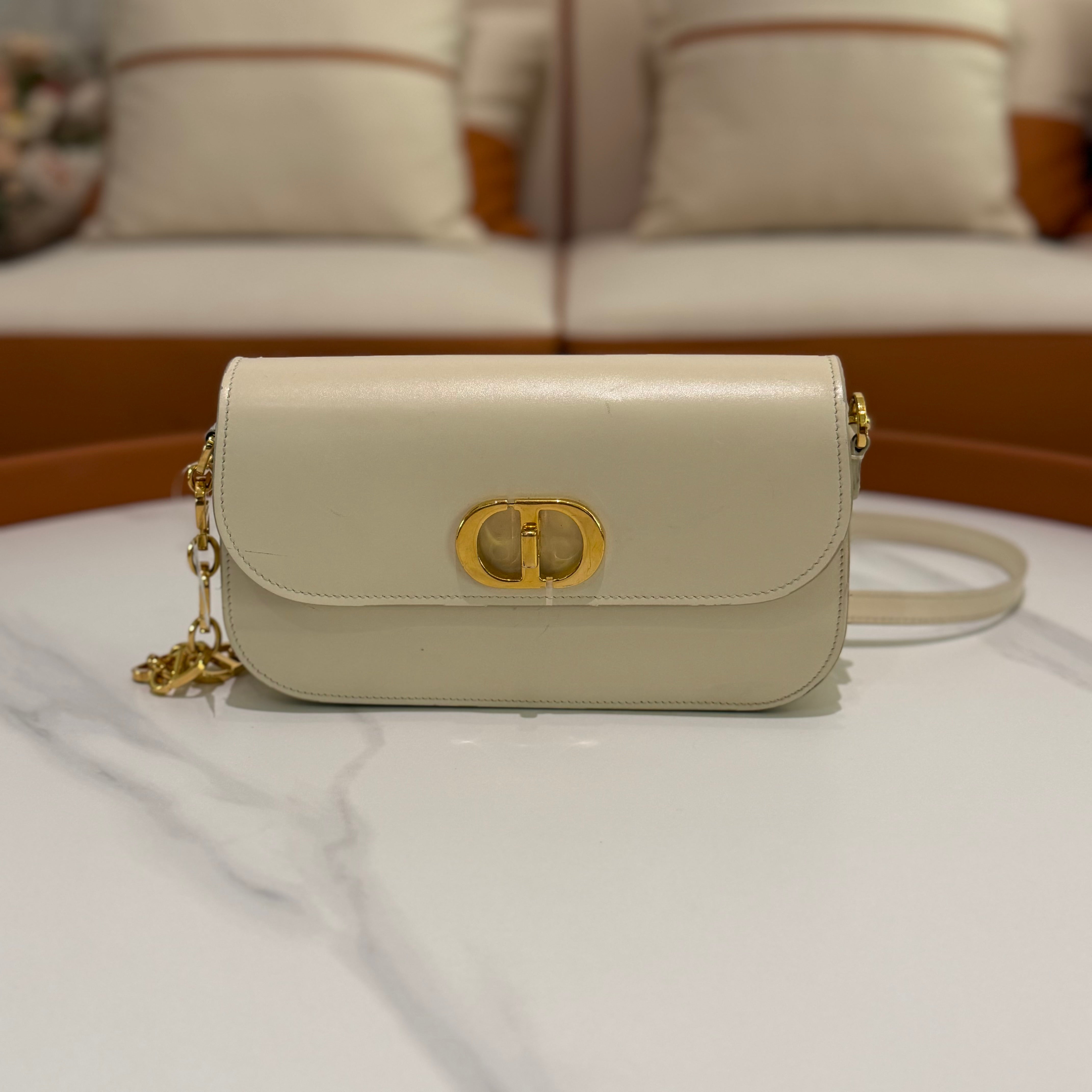 Dior Montaigne Flap Smooth Leather Shoulder Crossbody Bag