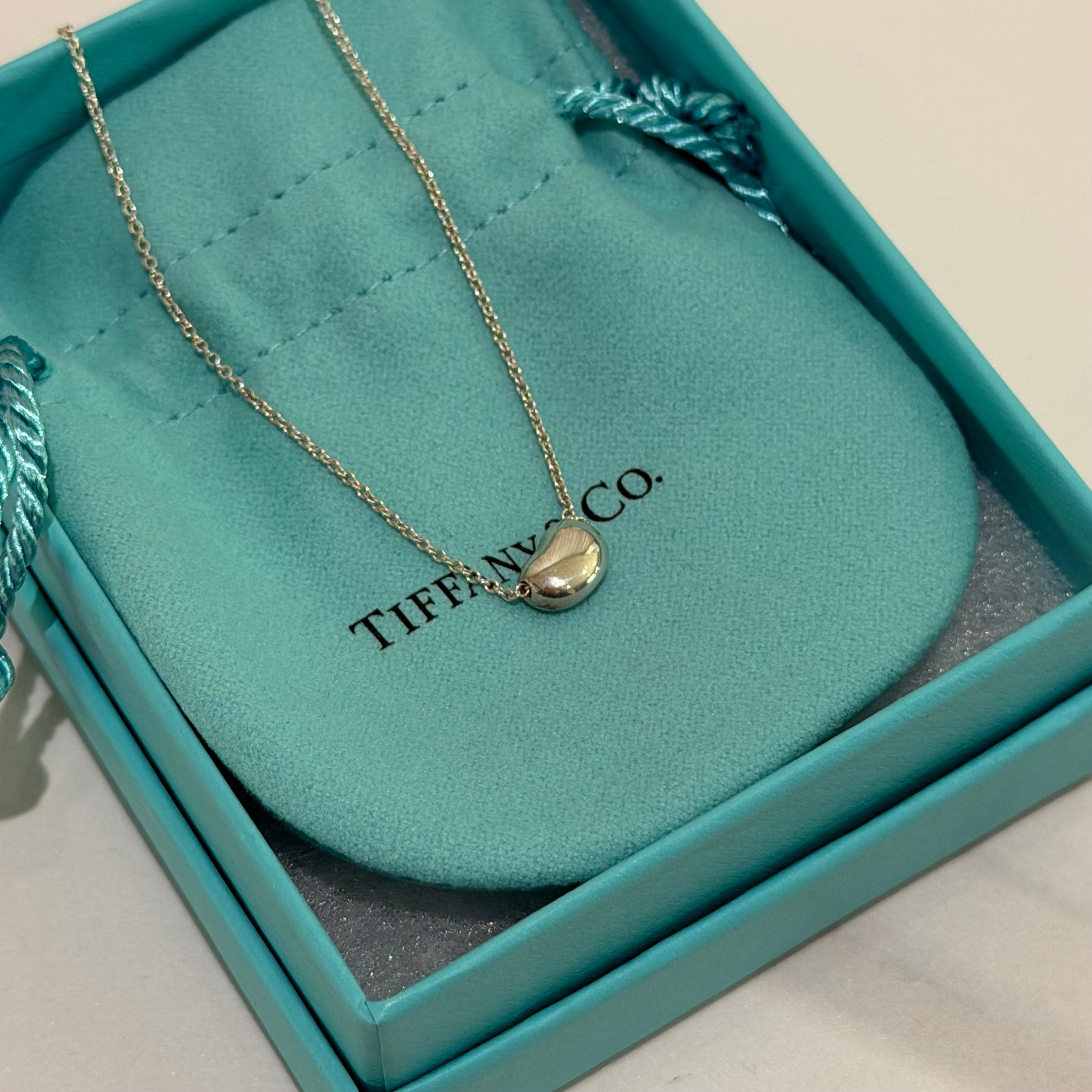 Tiffany & Co. Elsa Peretti Bean Design Pendant Sterling Silver