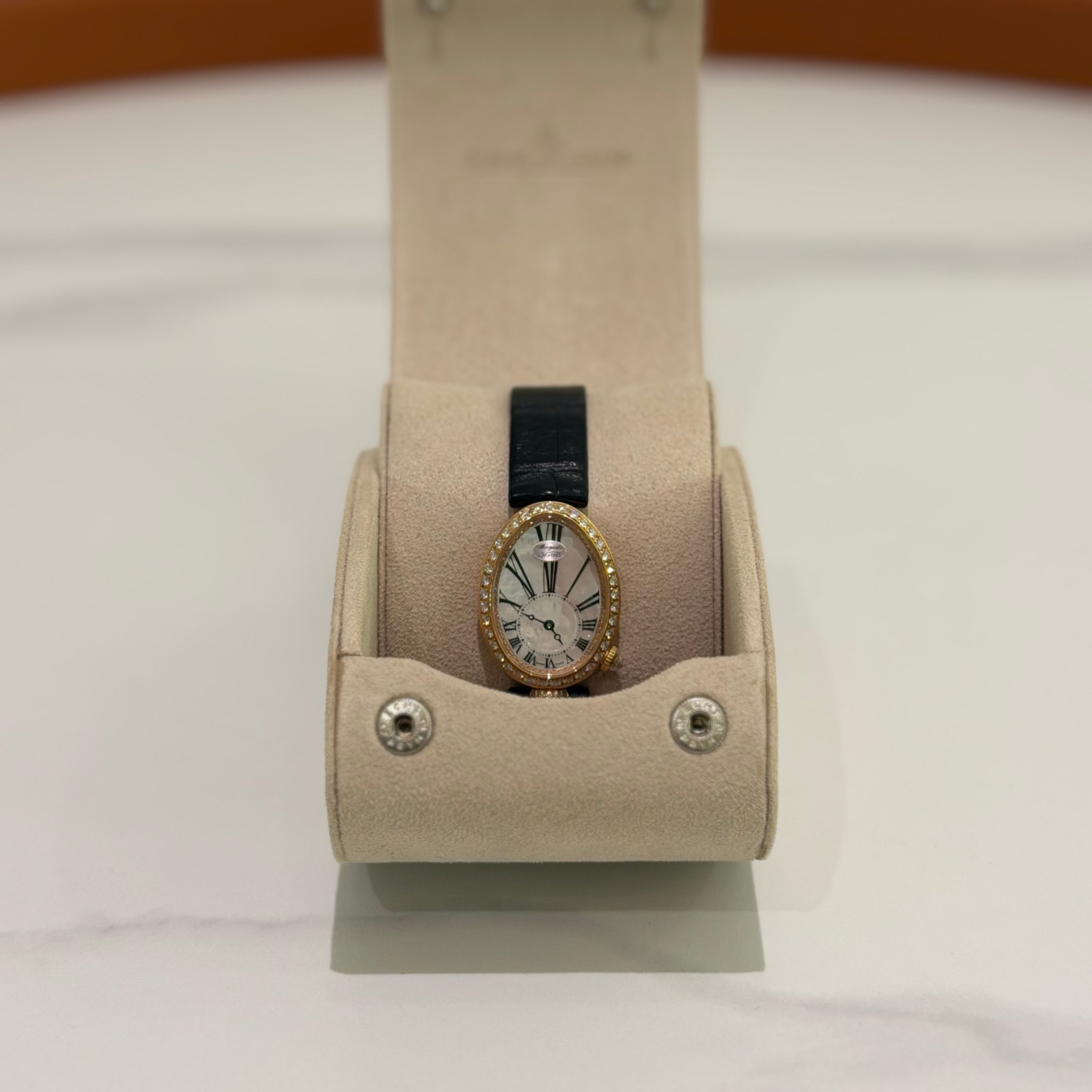 BREGUET Reine De Naples 18K Rose Gold Diamond Automatic Ladies Watch