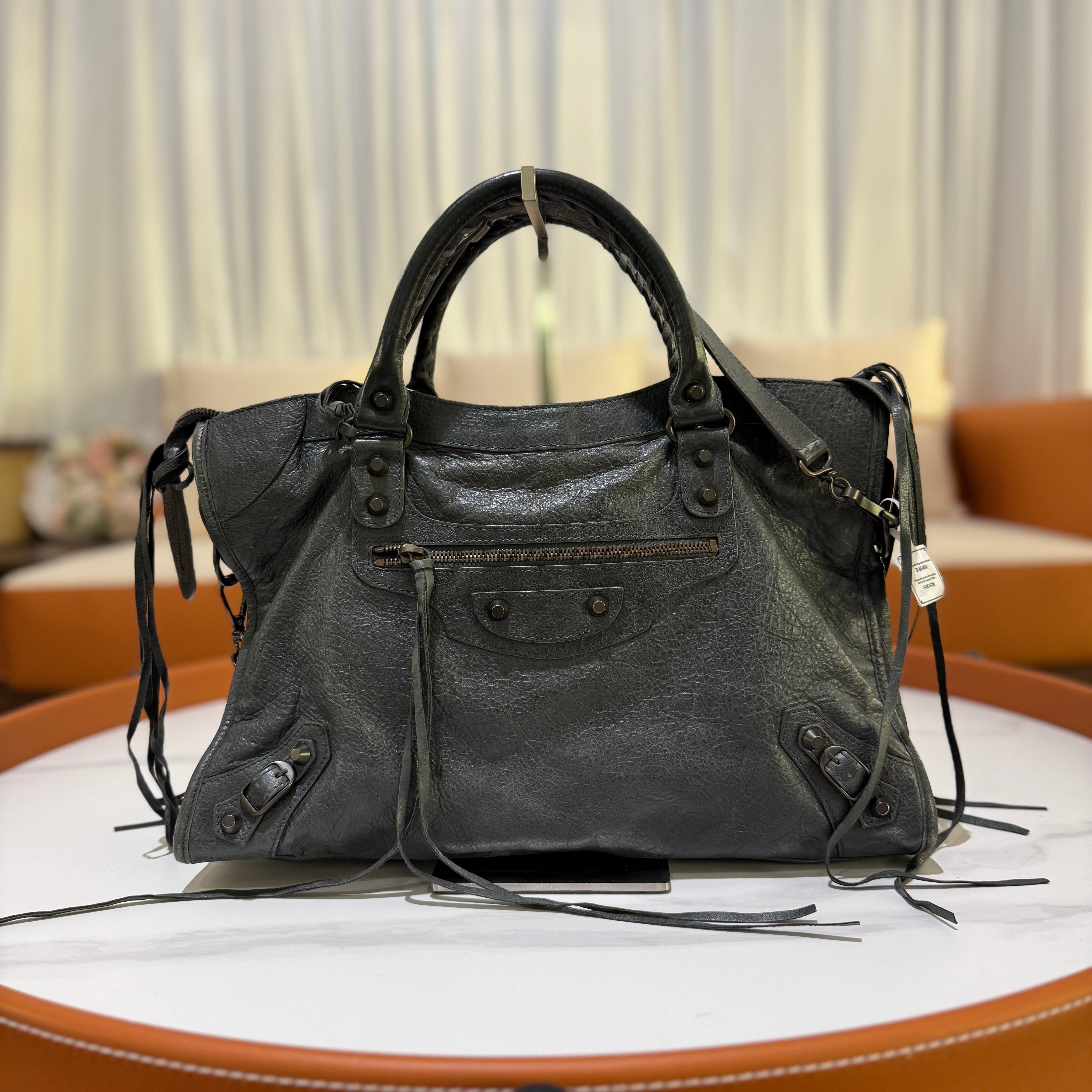 BALENCIAGA CITY BAG LARGE CEMENT GREY