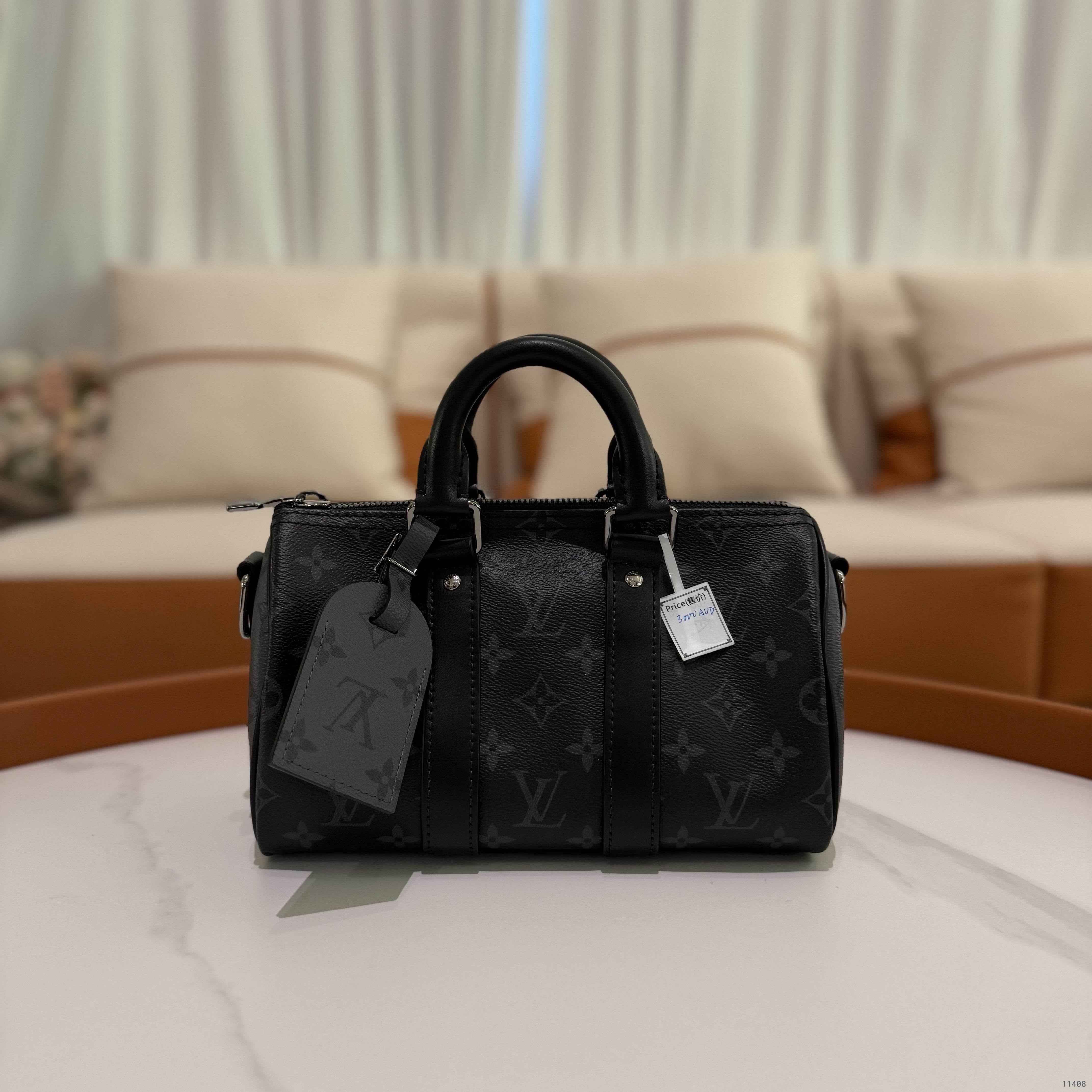 Louis Vuitton Keepall Black Monogram “Black Warrior” (Chip Model)