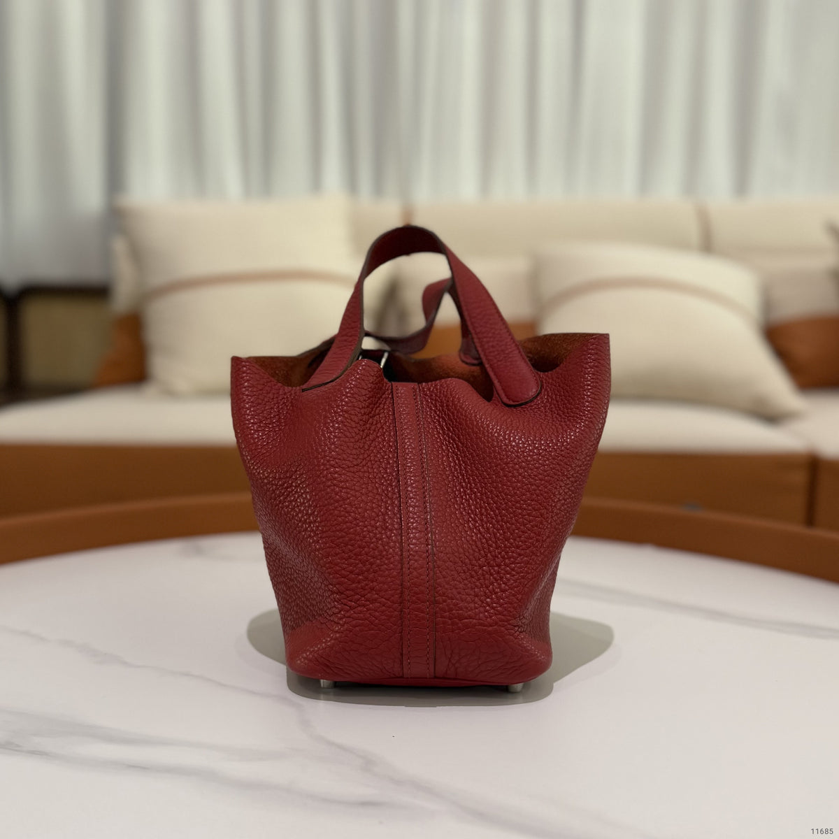 Hermes Picotin Lock 18 Rouge Casaque (Stamp O)