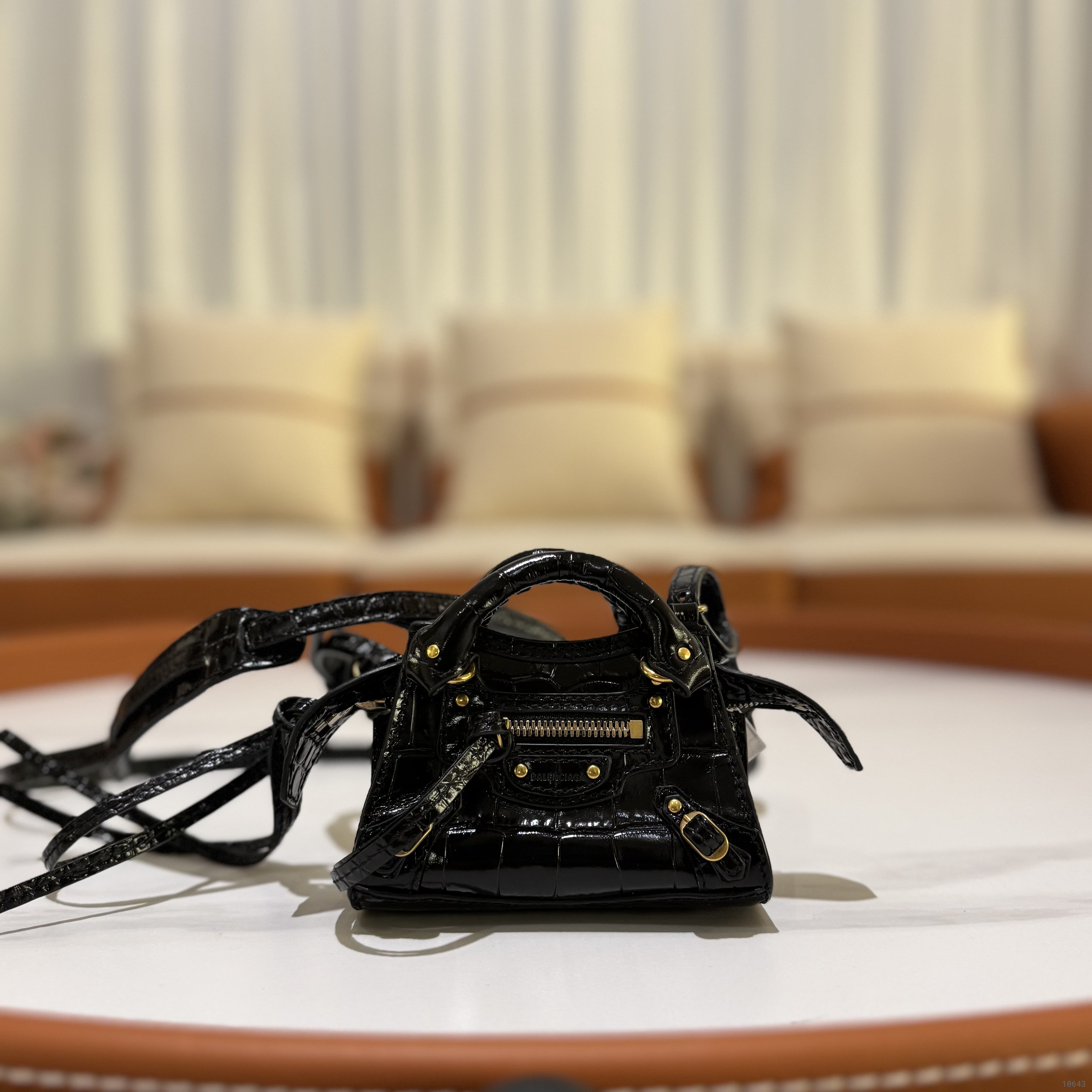 BALENCIAGA BLACK MOTORCYCLE BAG