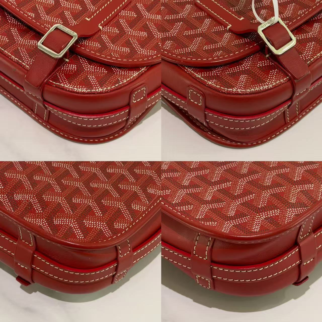 Goyard Belvédère Red Bag