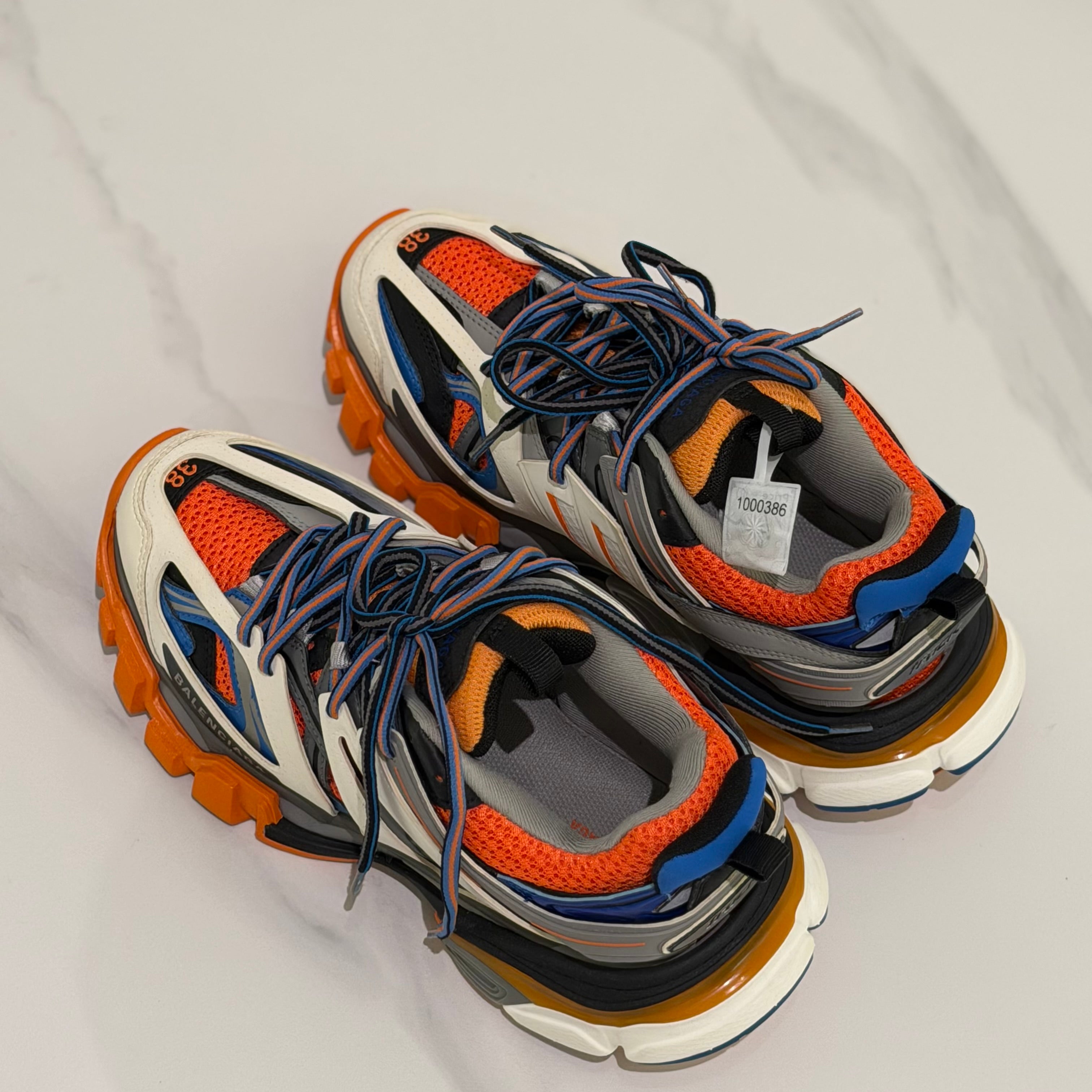 Balenciaga Track Blue White Orange Sneakers