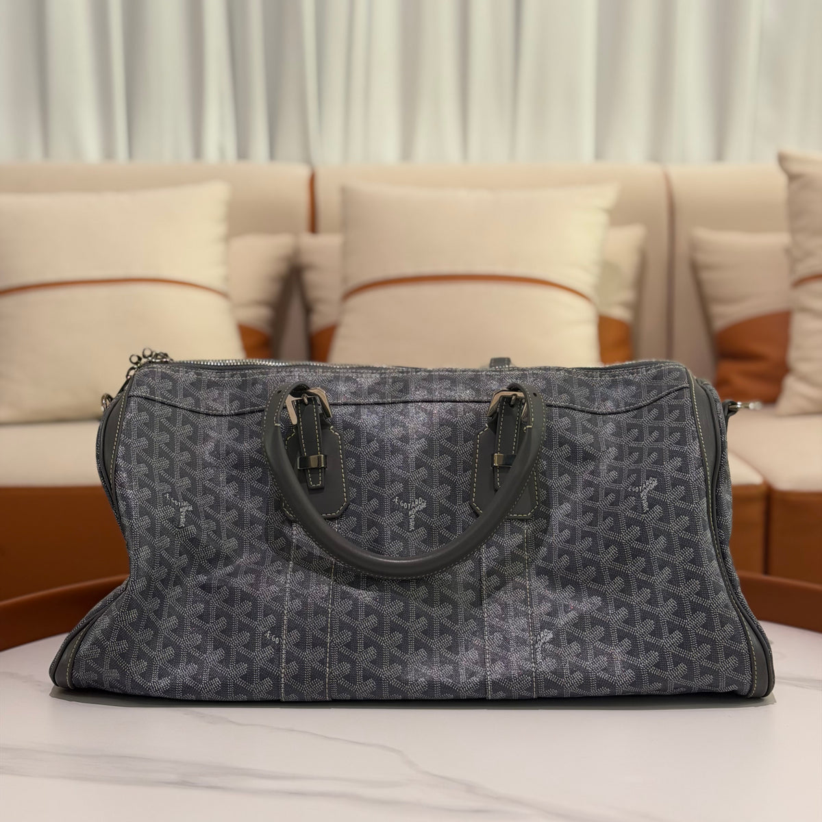 Goyard Bowling 45 Travel Bag Grey | GOYARD