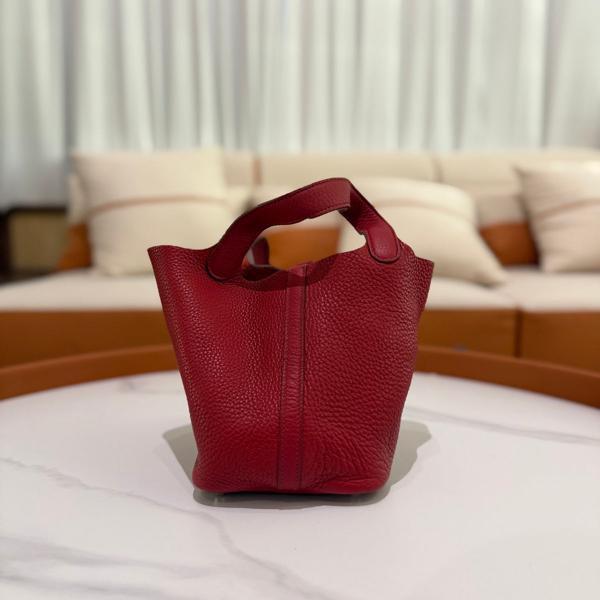 Hermes Picotin Lock 18 Rouge Casaque (Stamp O)