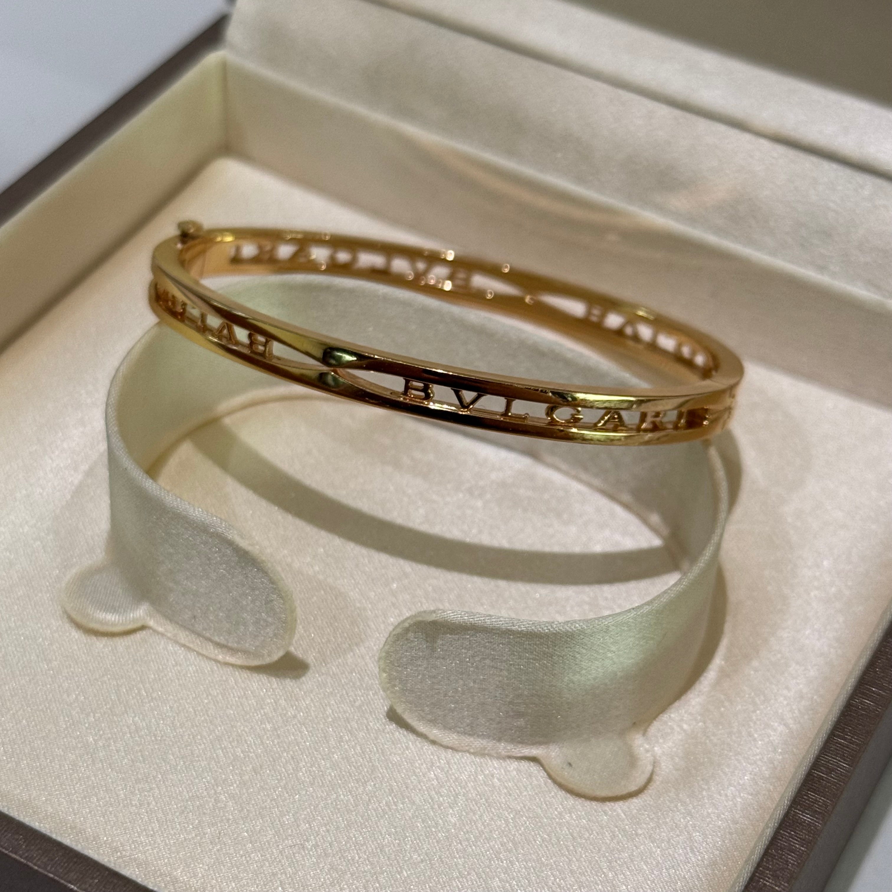 BVLGARI B.ZERO1 18K ROSE GOLD OPENWORK BRACELET