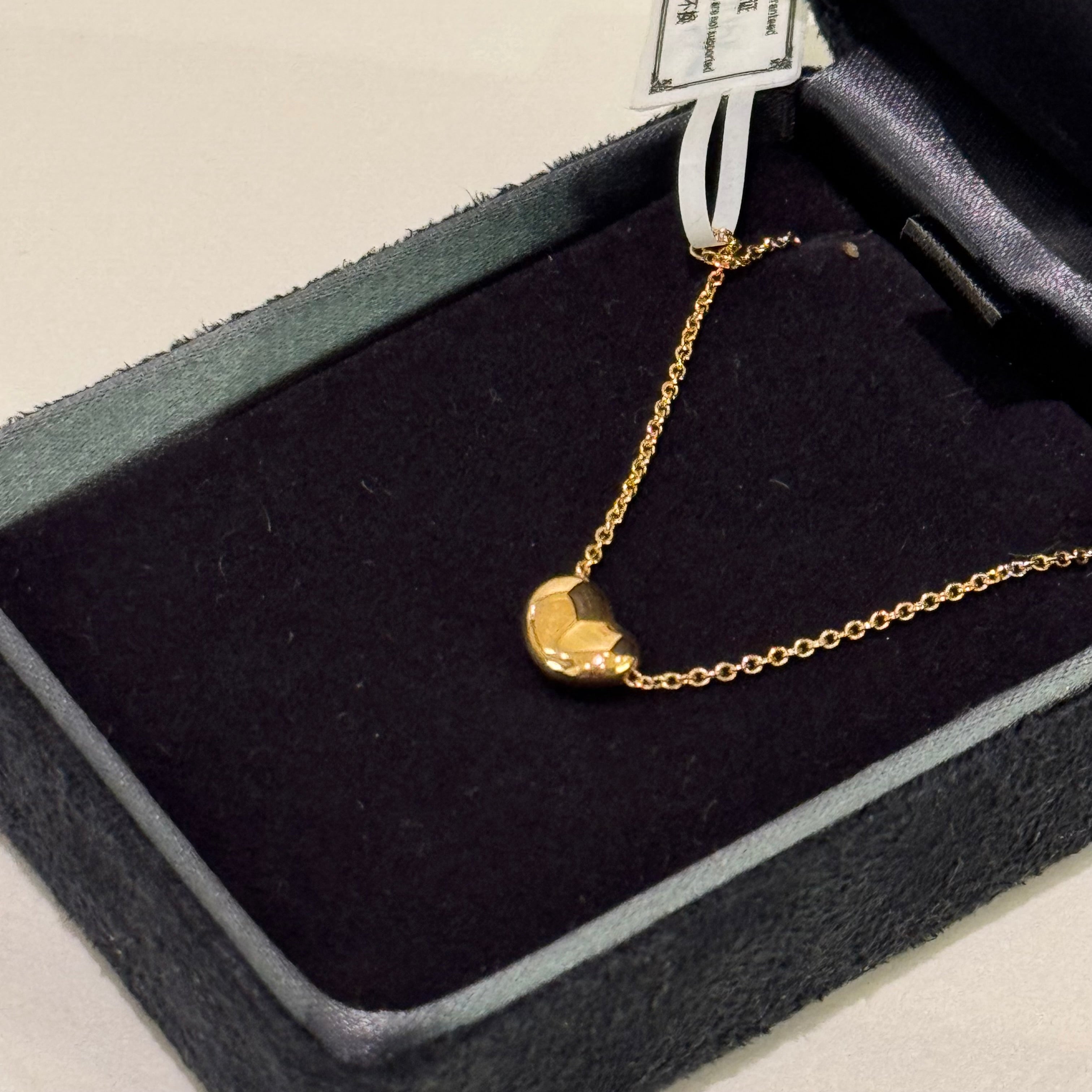 TIFFANY ROSE GOLD NECKLACE MINI BEAN DESIGN