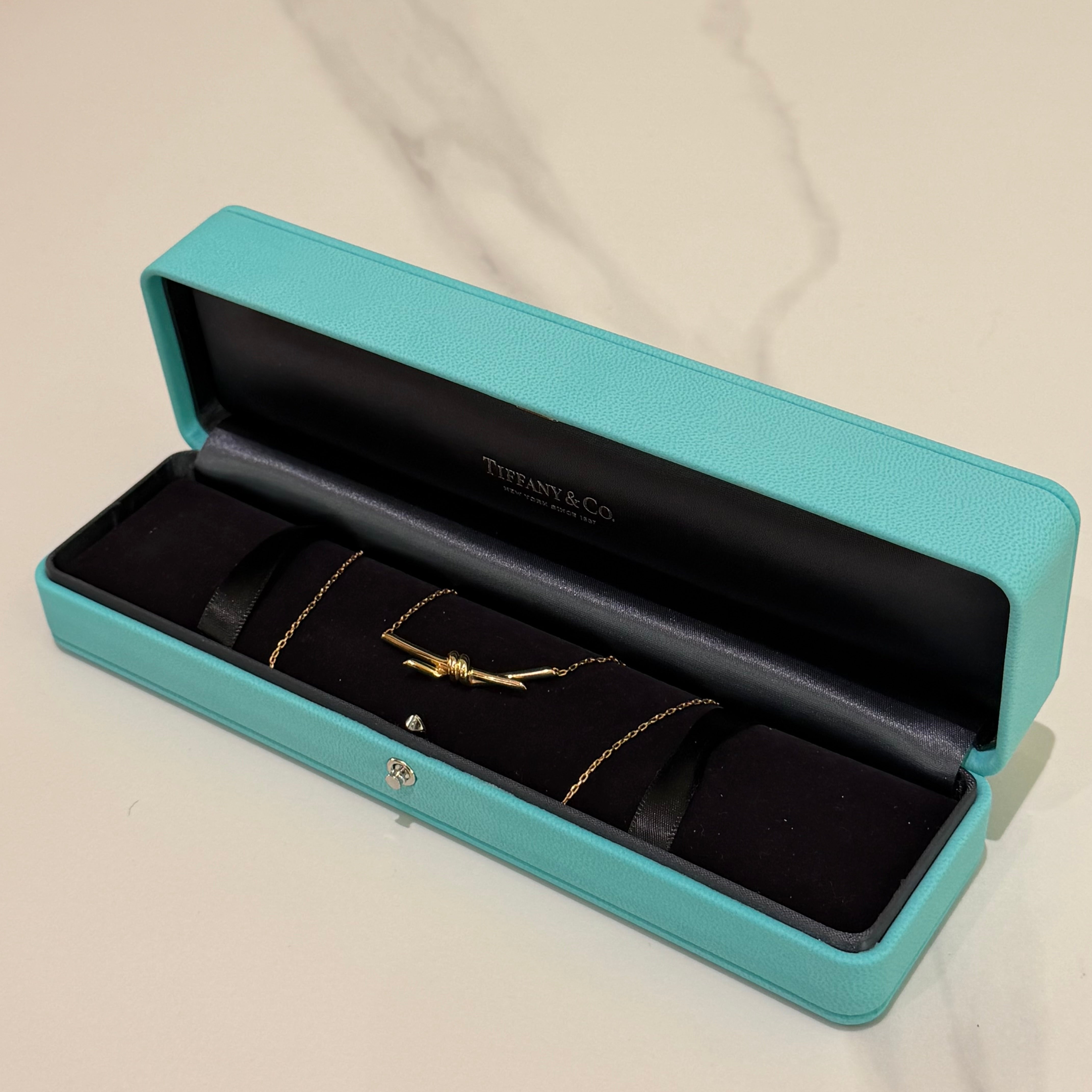 Tiffany Knot Gold Necklace