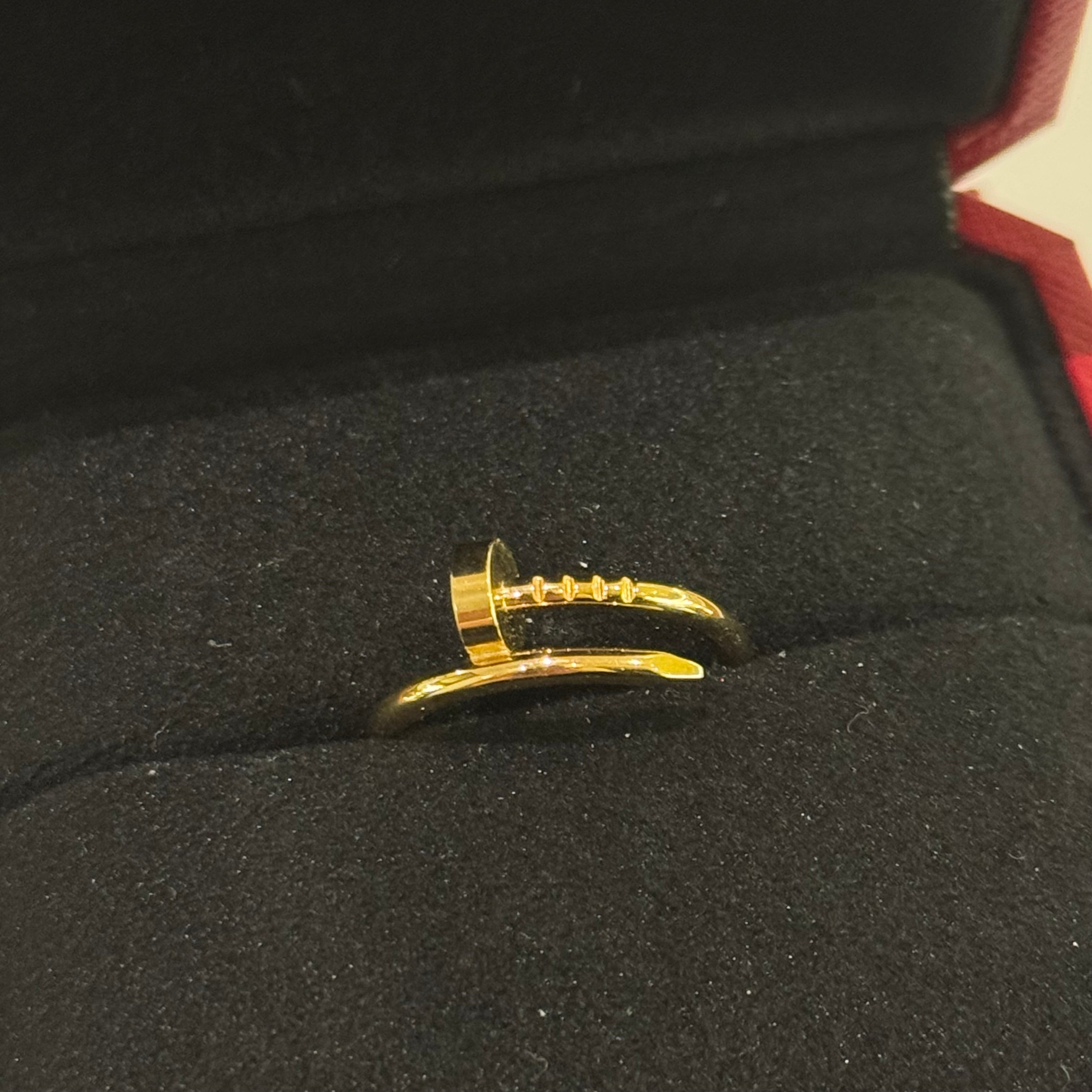 CARTIER JUSTE UN CLOU RING 18K YELLOW GOLD