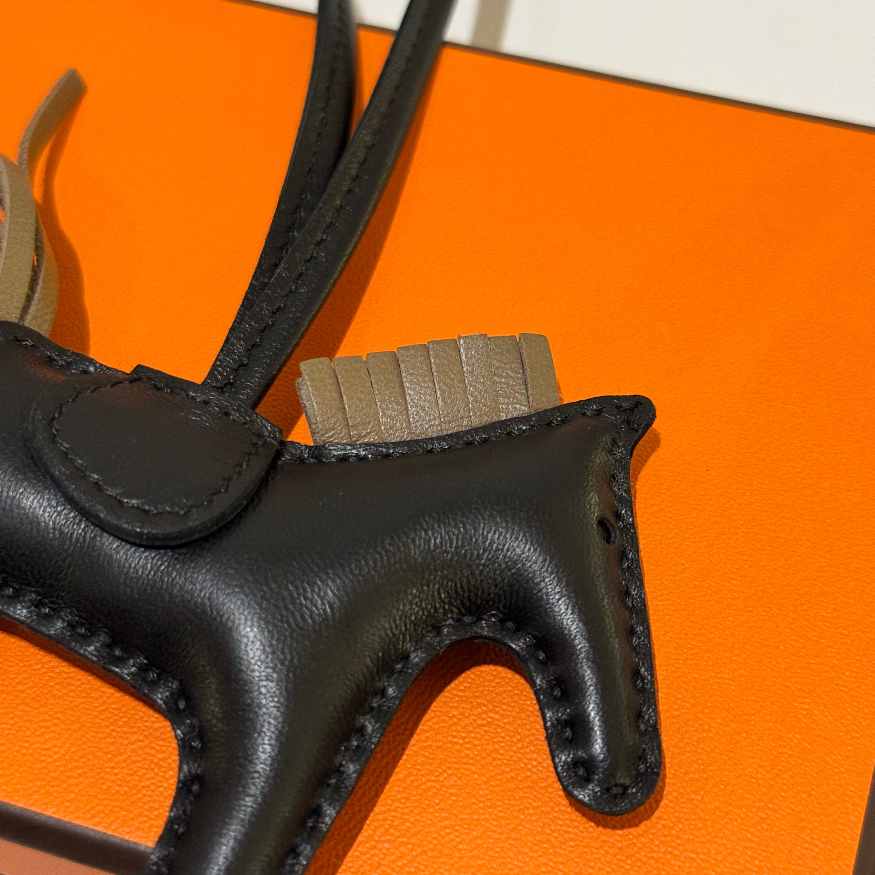 HERMES RODEO BAG CHARM BLACK