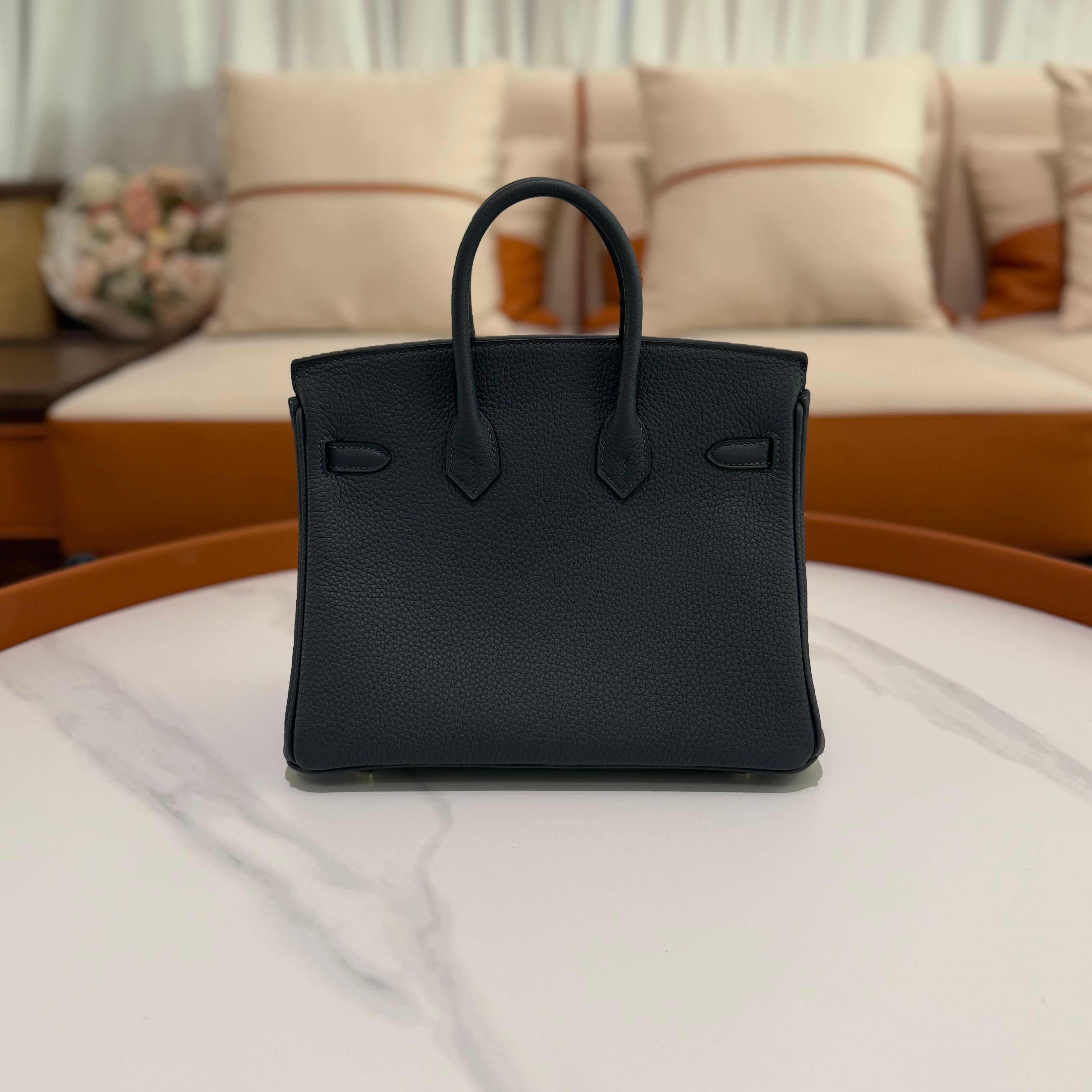 Hermes Birkin 25 Togo Gris Misty with Gold Hardware (Stamp G)