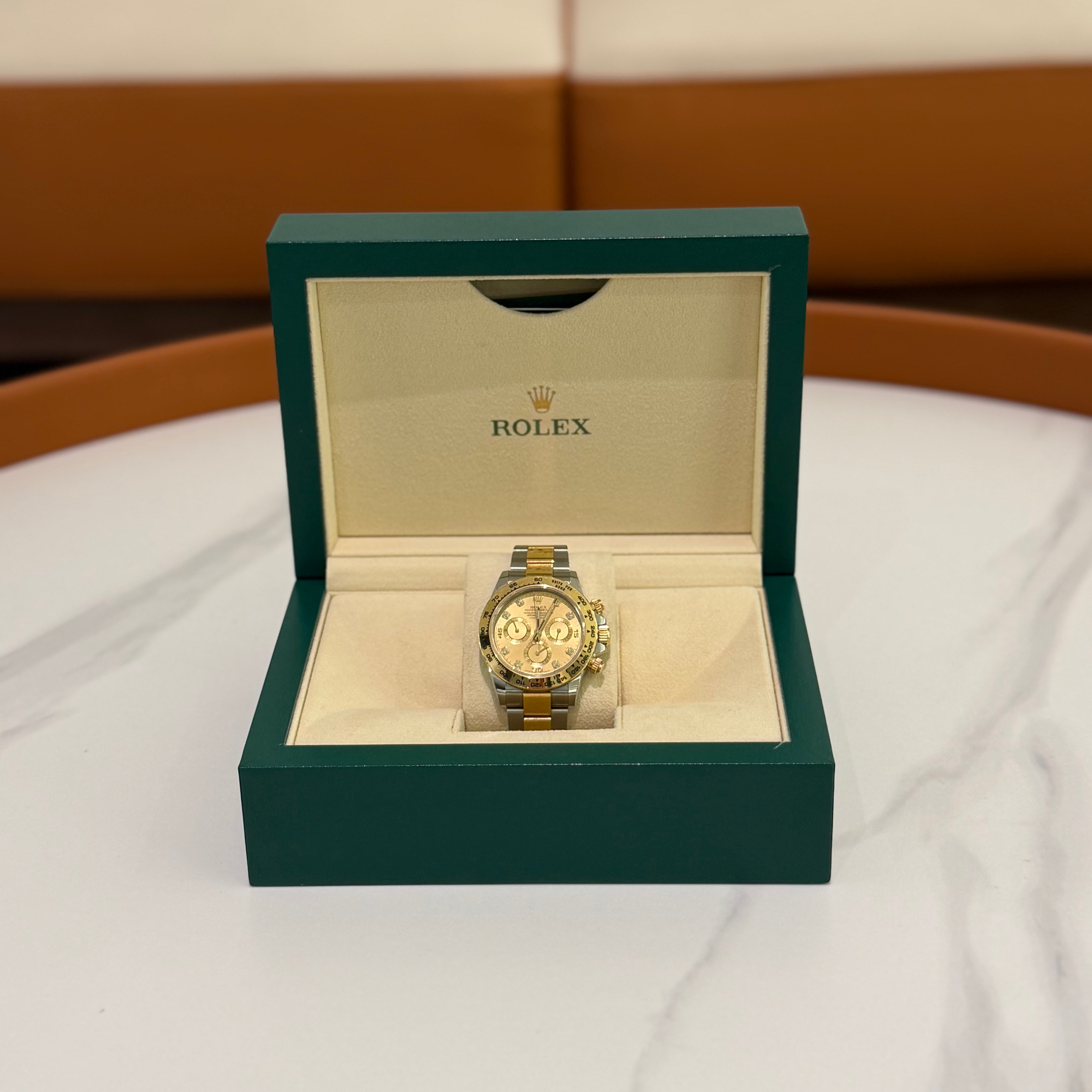 ROLEX OYSTER PERPETUAL COSMOGRAPH DAYTONA M116503 STEEL AND YELLOW GOLD WITH DIAMOND DIAL