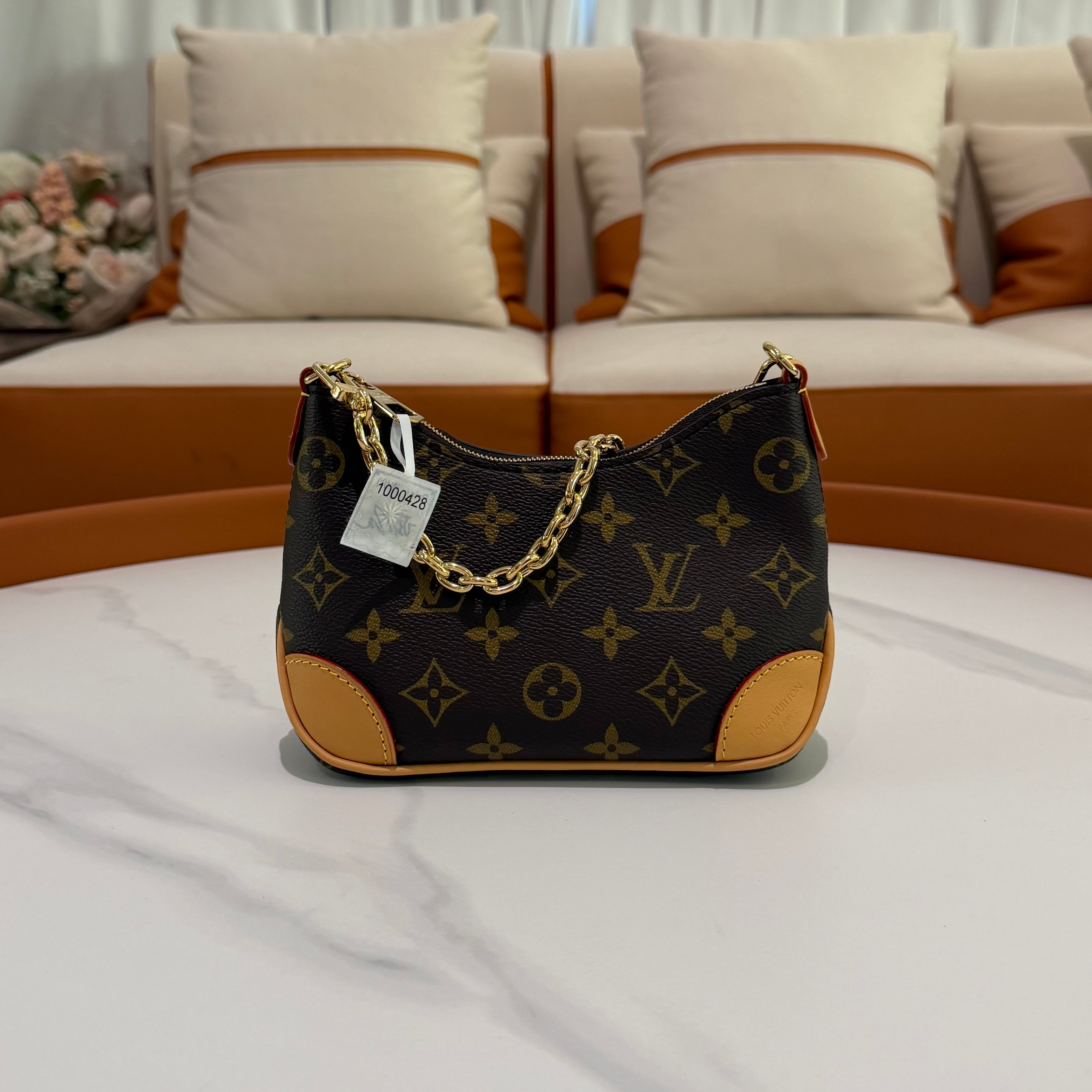 Louis Vuitton Nano Boulogne Monogram Horn Chain Bag