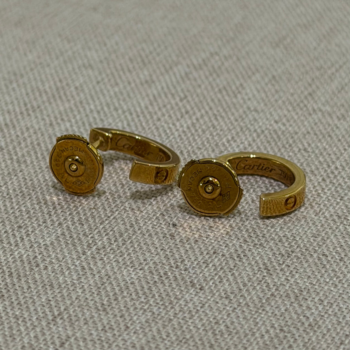 Cartier LOVE Earrings Small Model 18K Gold
