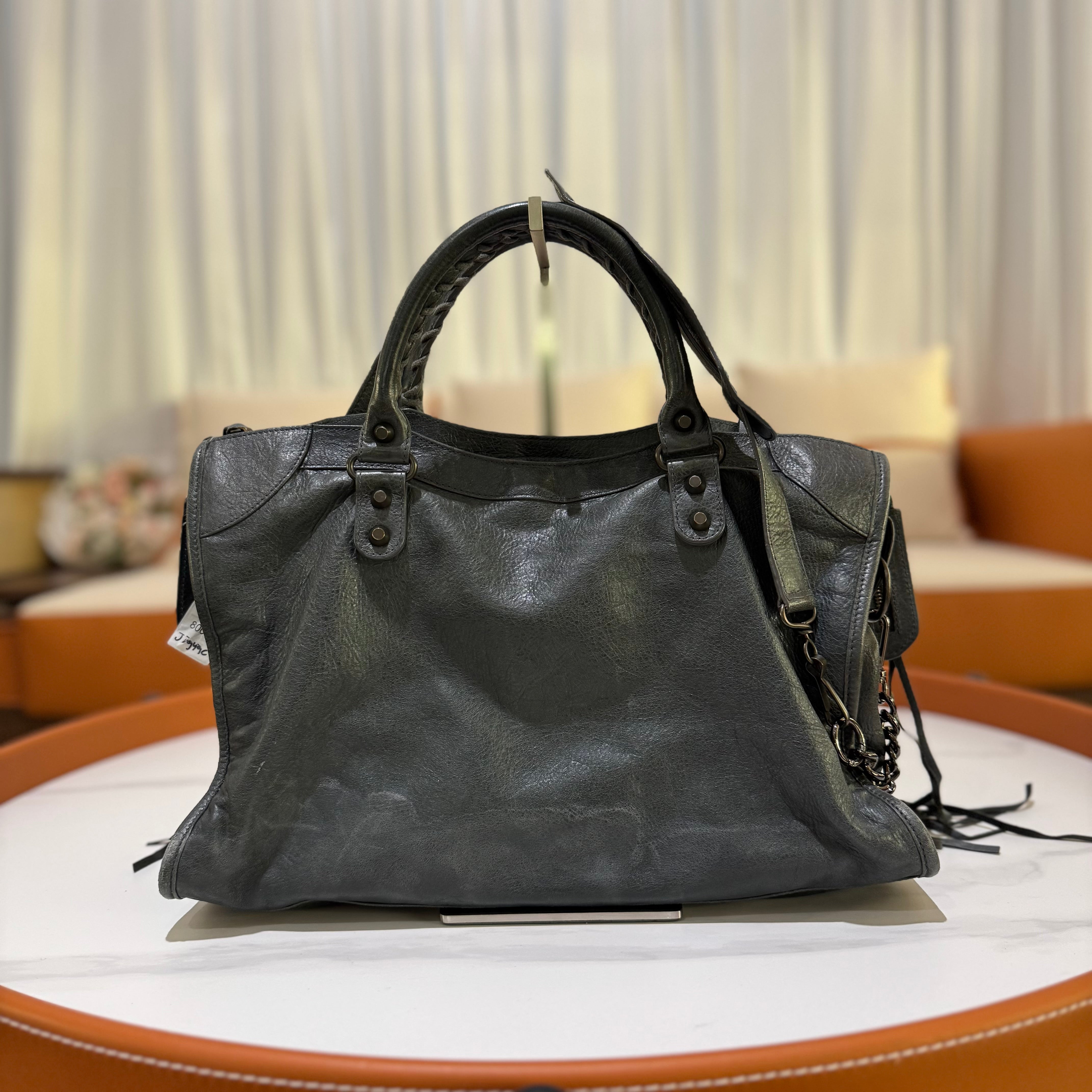 BALENCIAGA CITY BAG LARGE CEMENT GREY