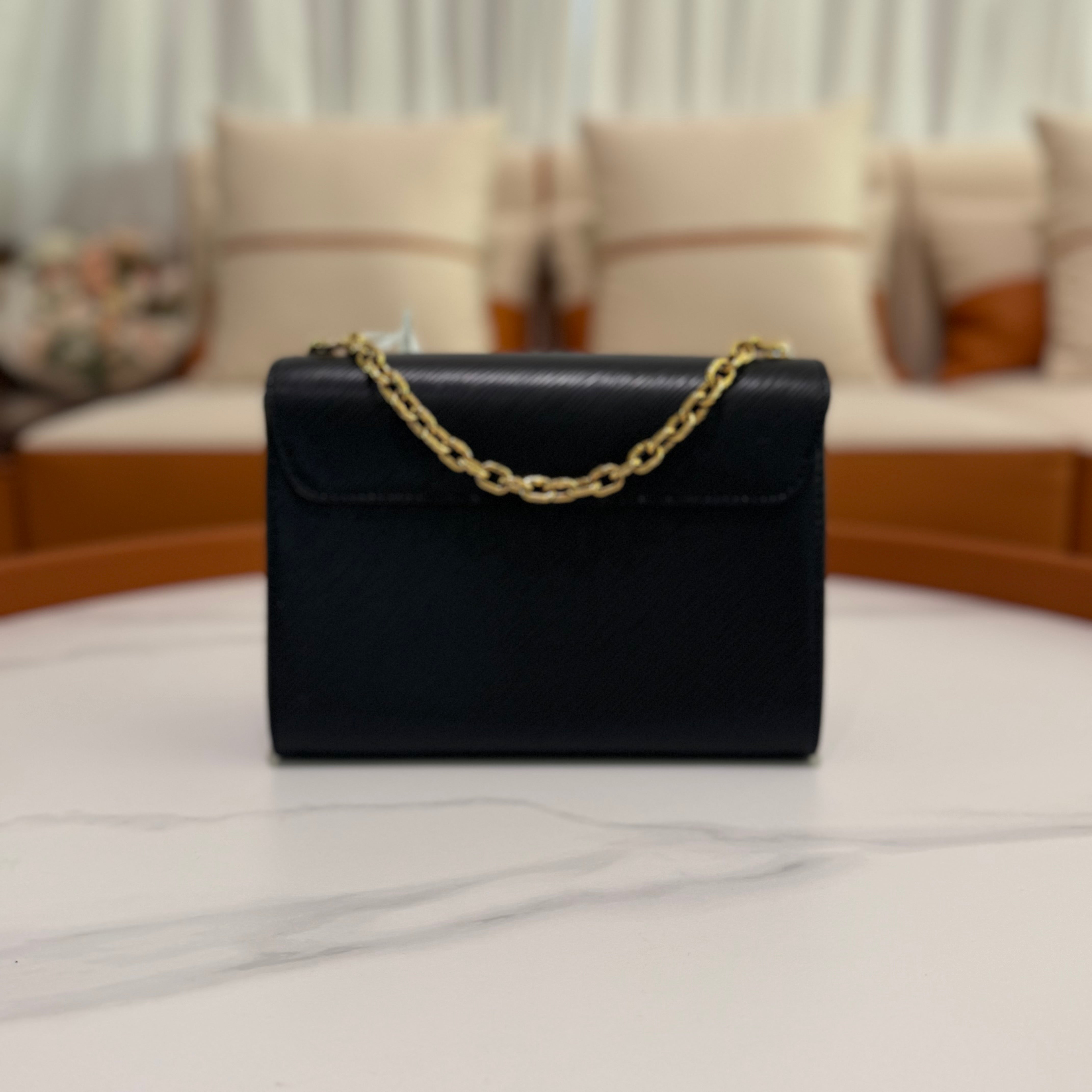 Louis Vuitton Twist Black & Pink Medium Shoulder Crossbody Bag