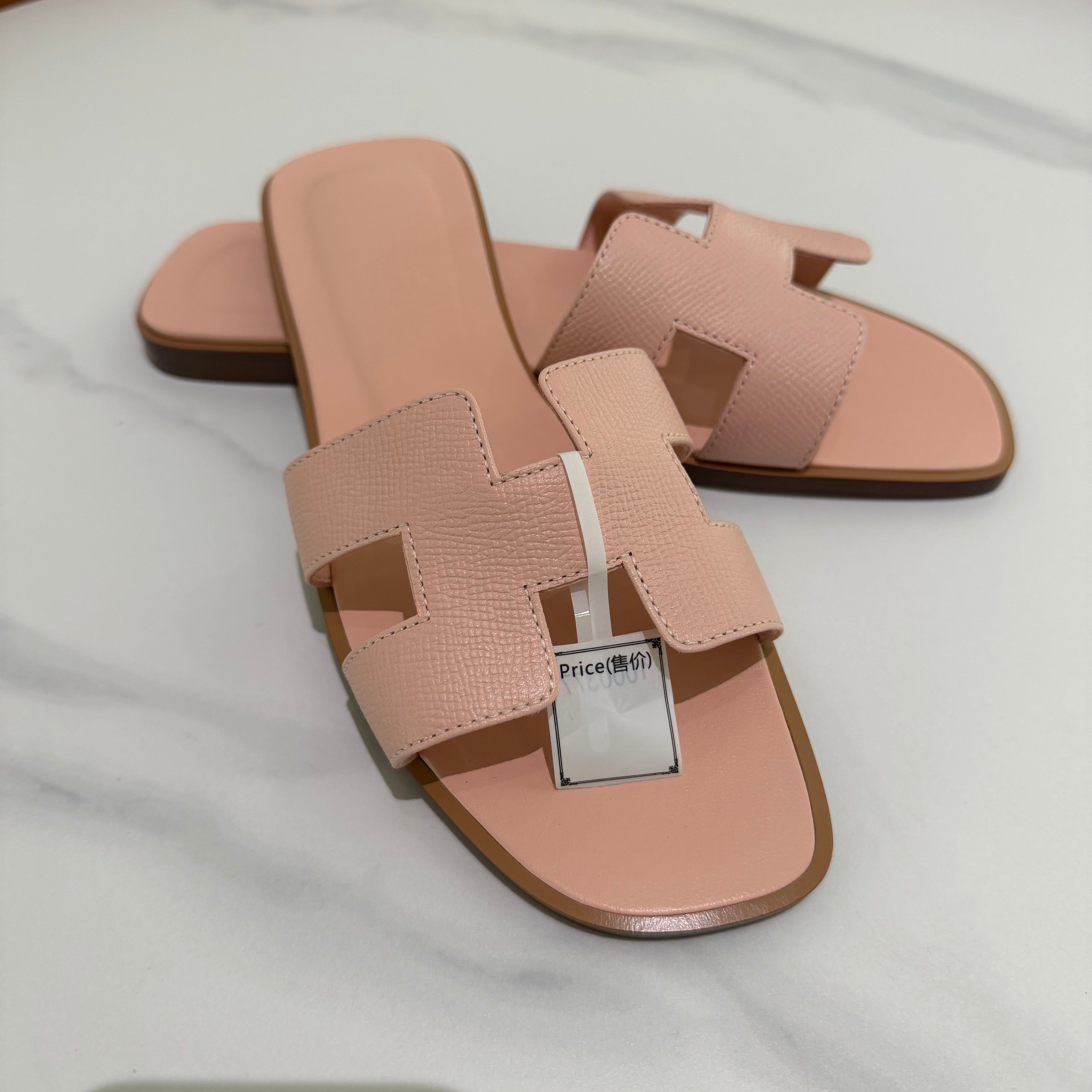 Hermes Oran Sandal Rose Pink