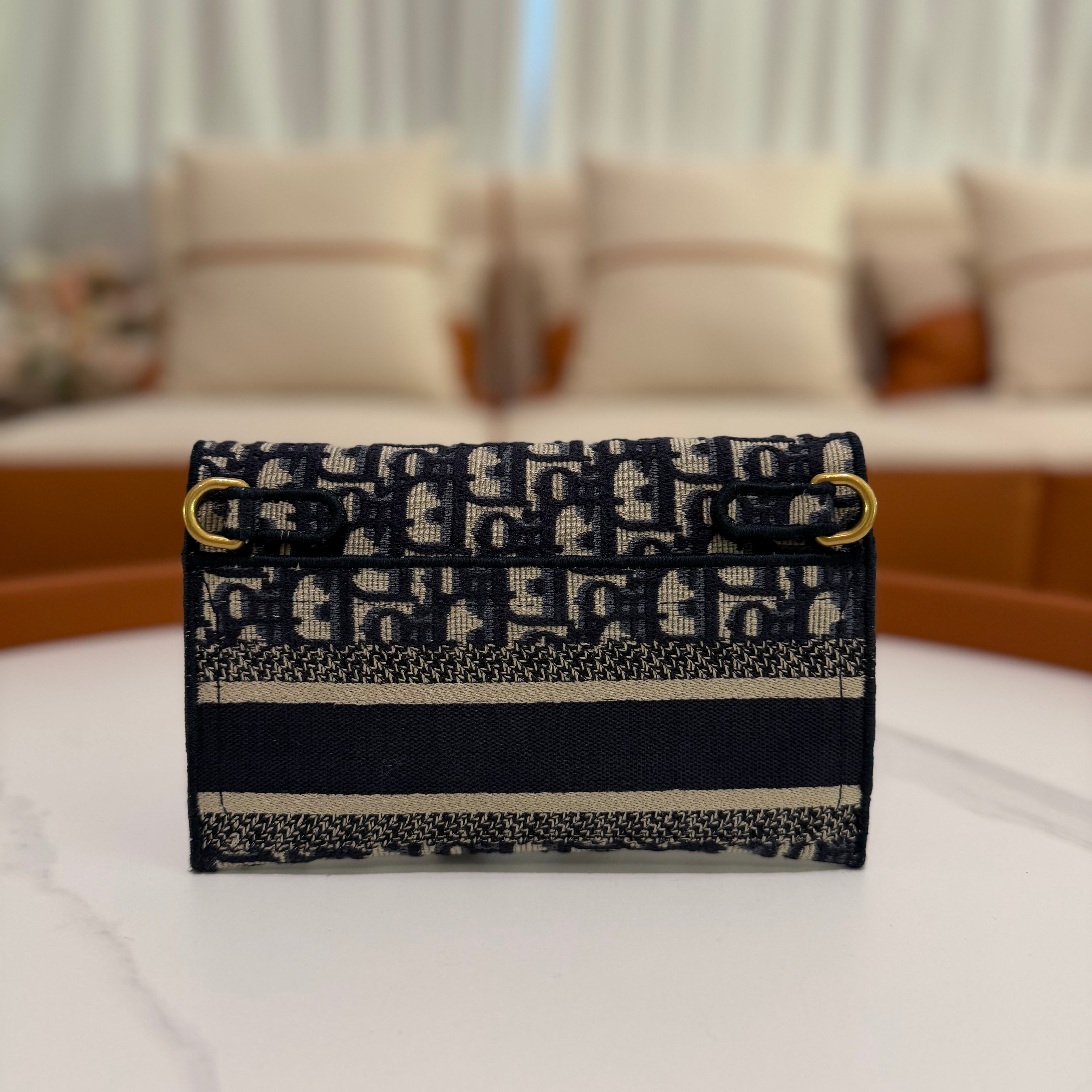 Dior Saddle Oblique Woven Logo Small Saddle Bag