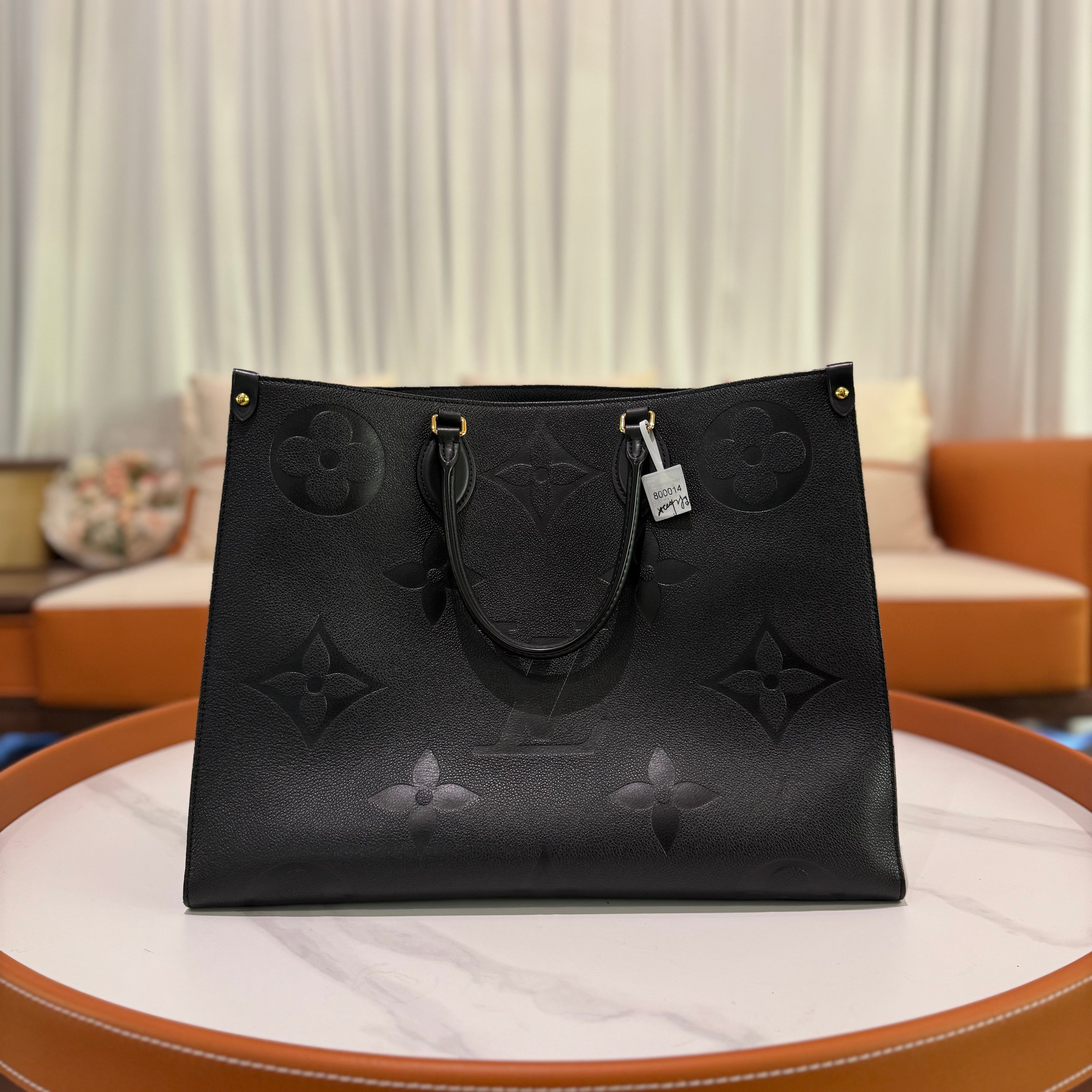 LOUIS VUITTON ON THE GO TOTE GM BLACK