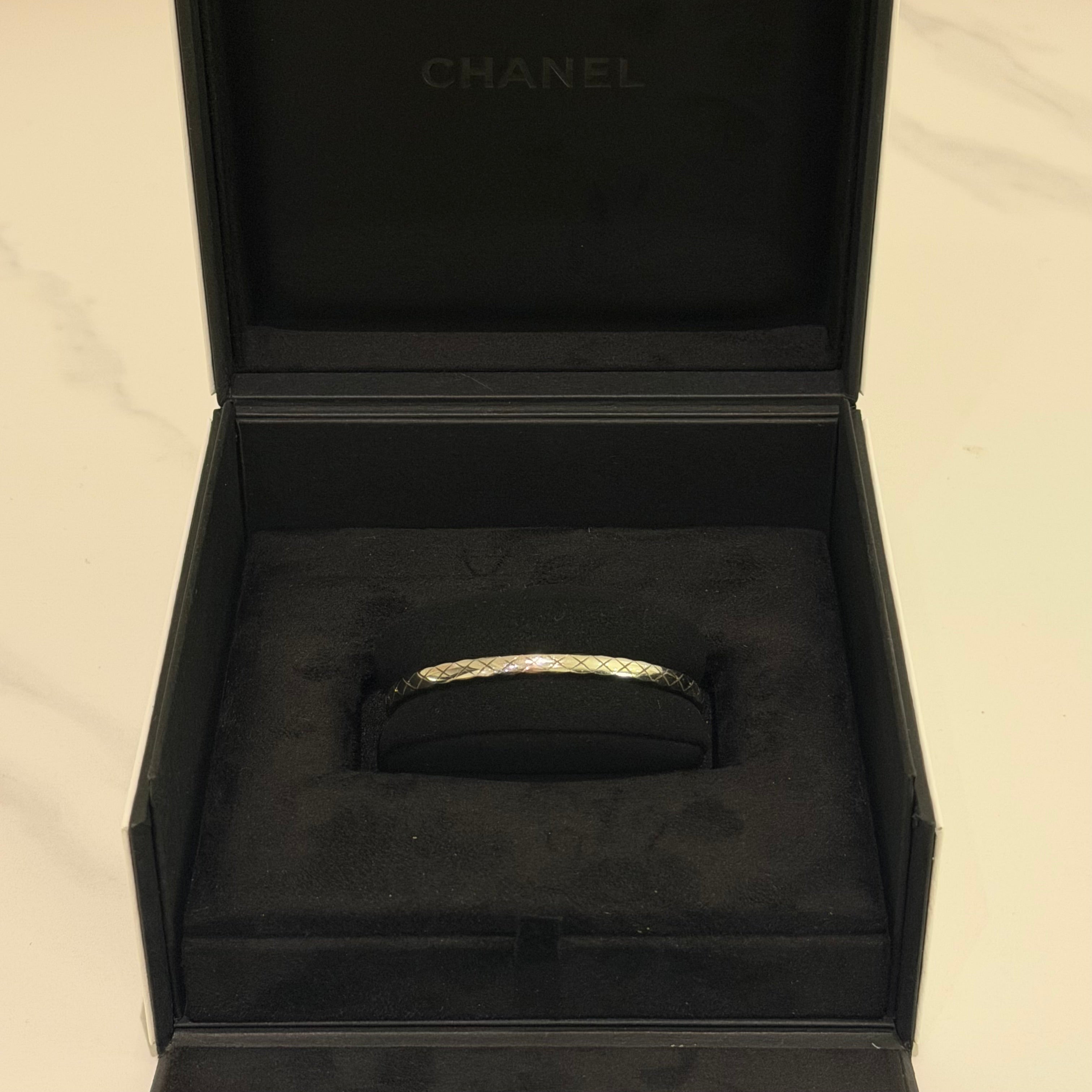 Chanel Coco Crush Narrow Bracelet 18K White Gold