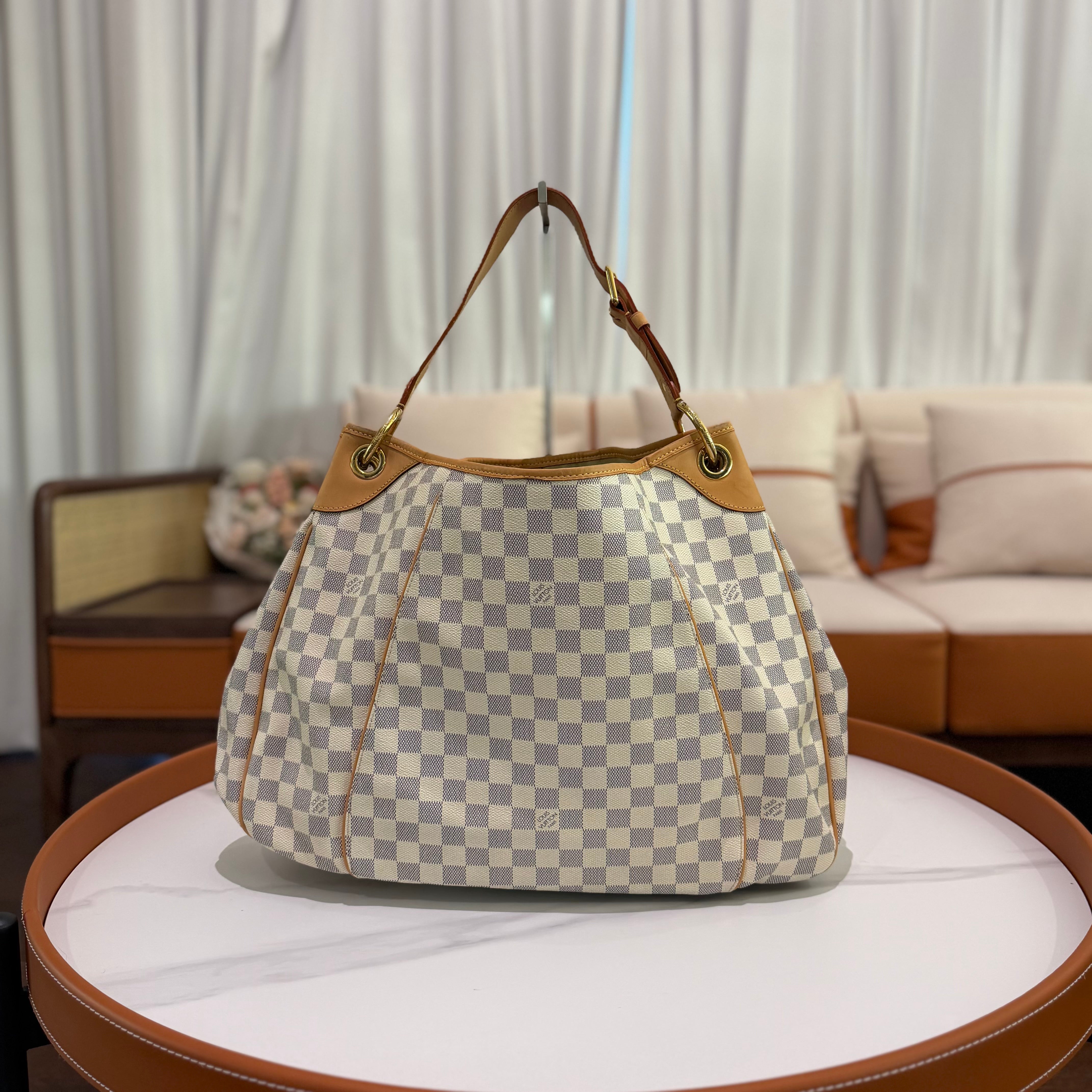 LOUIS VUITTON Vintage White Damier Shoulder Bag