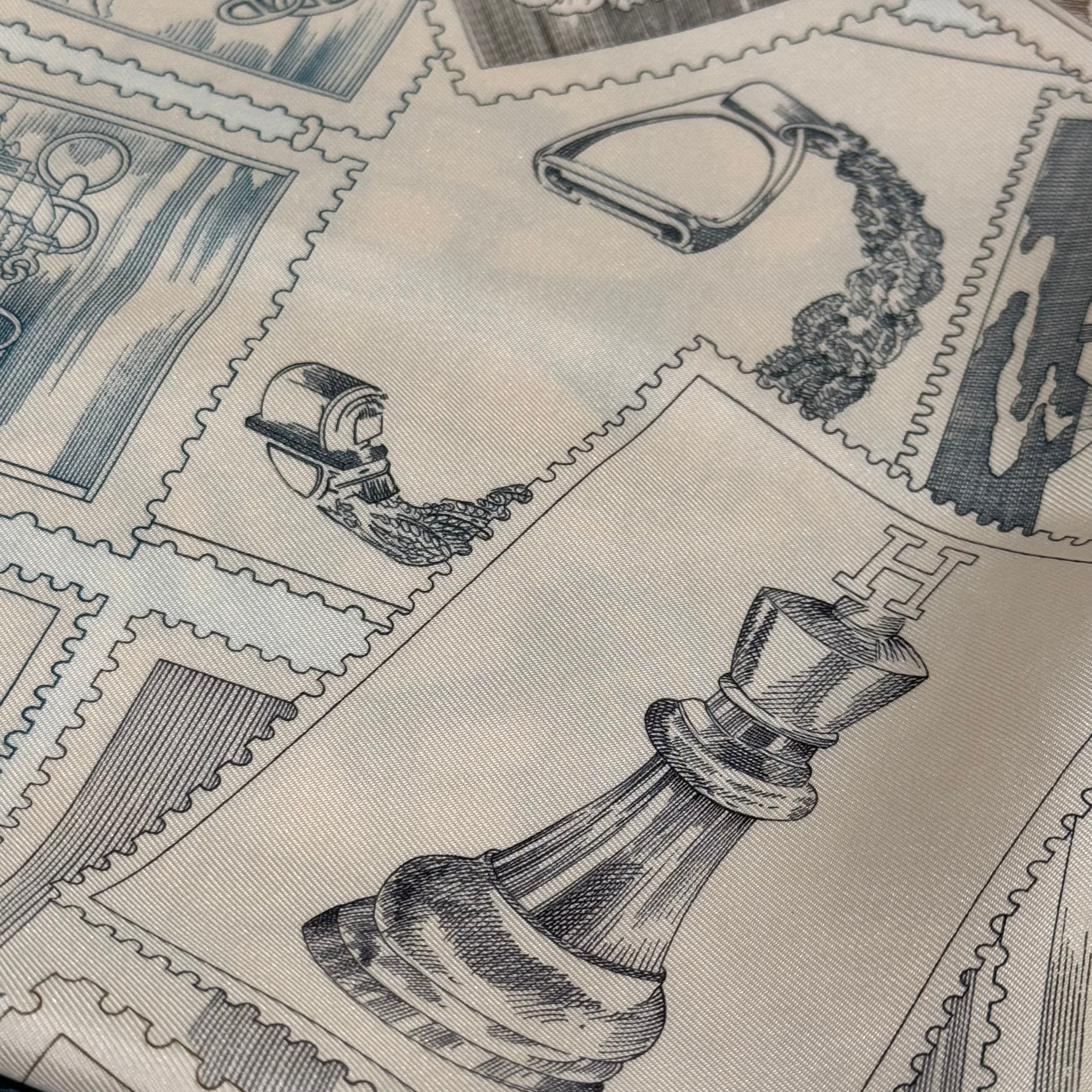 HERMES CARRE TWILL ROSE SILK SCARF