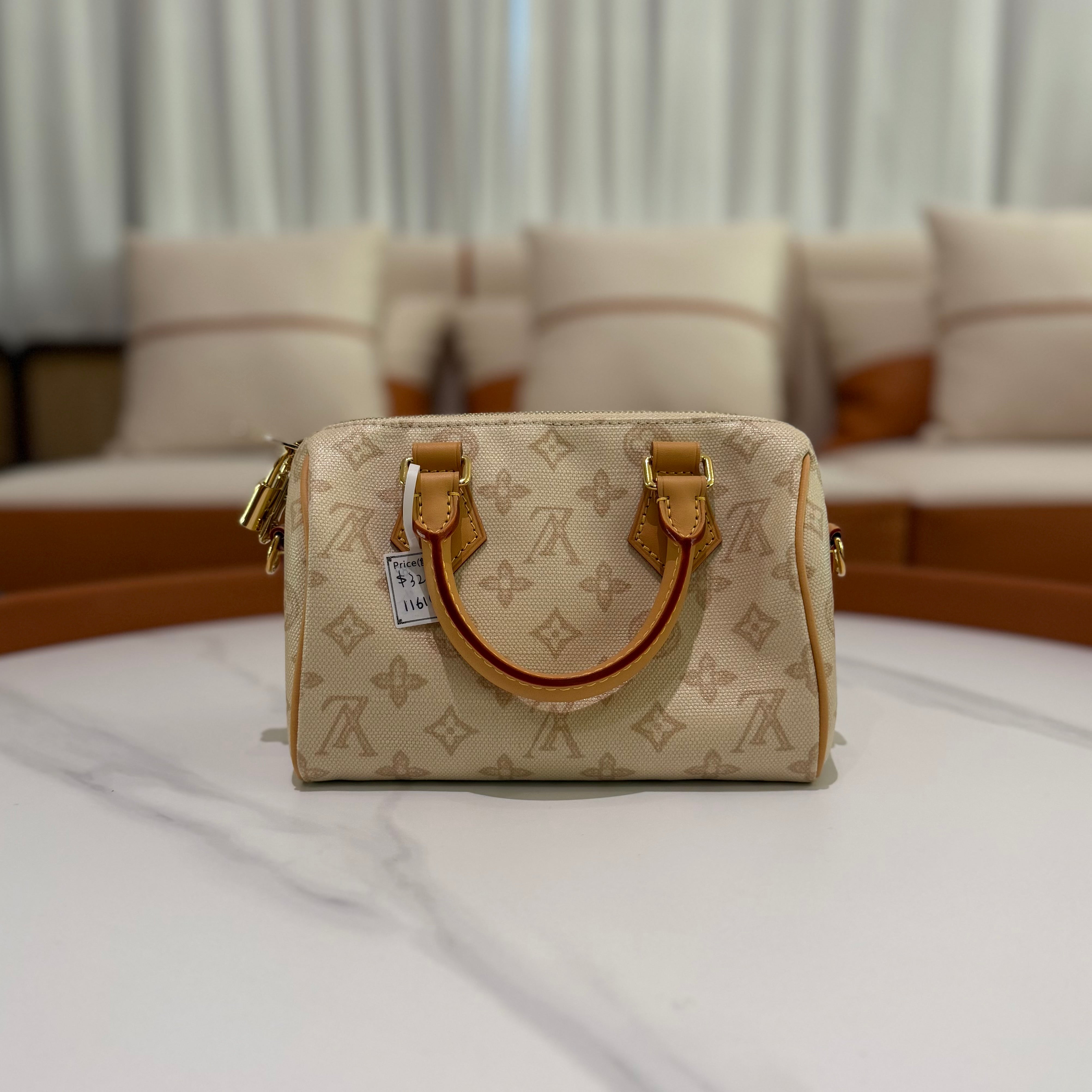 Louis Vuitton Speedy 20 130th Anniversary Limited Edition Monogram Beige (Microchip Version)