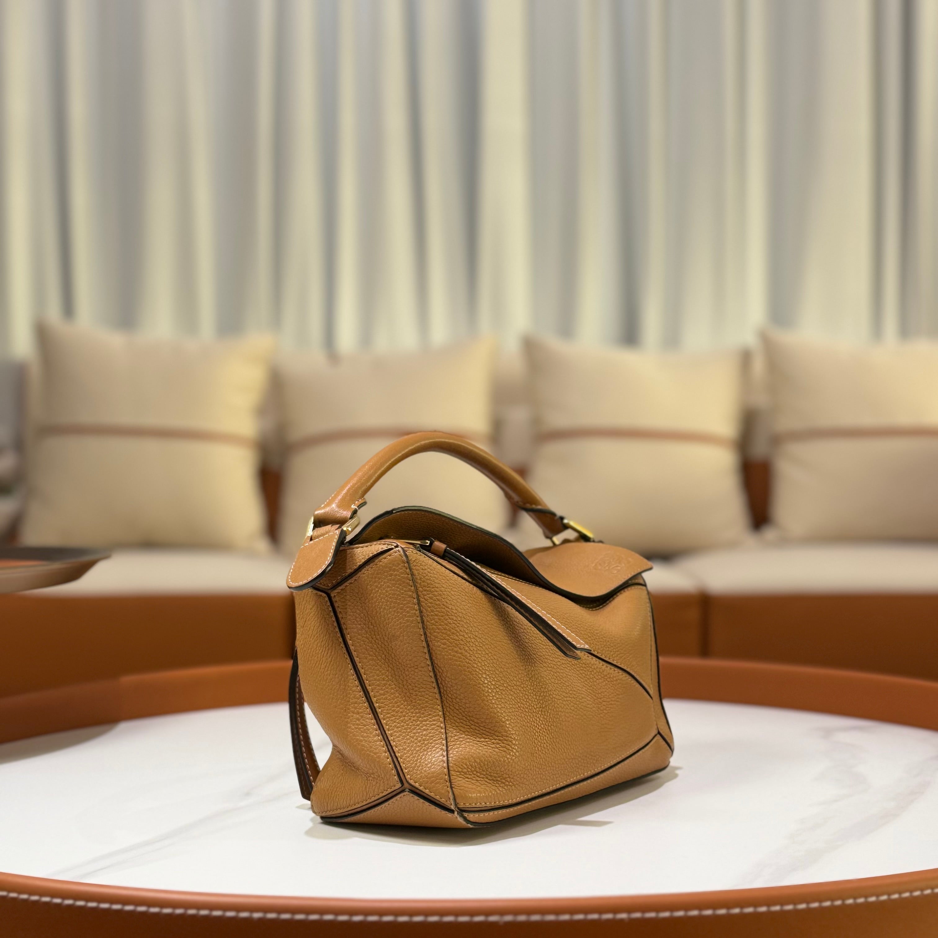 LOEWE PUZZLE BAG BROWN SMALL