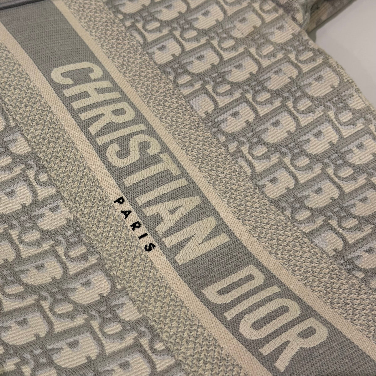 Dior Medium Book Tote Grey Oblique