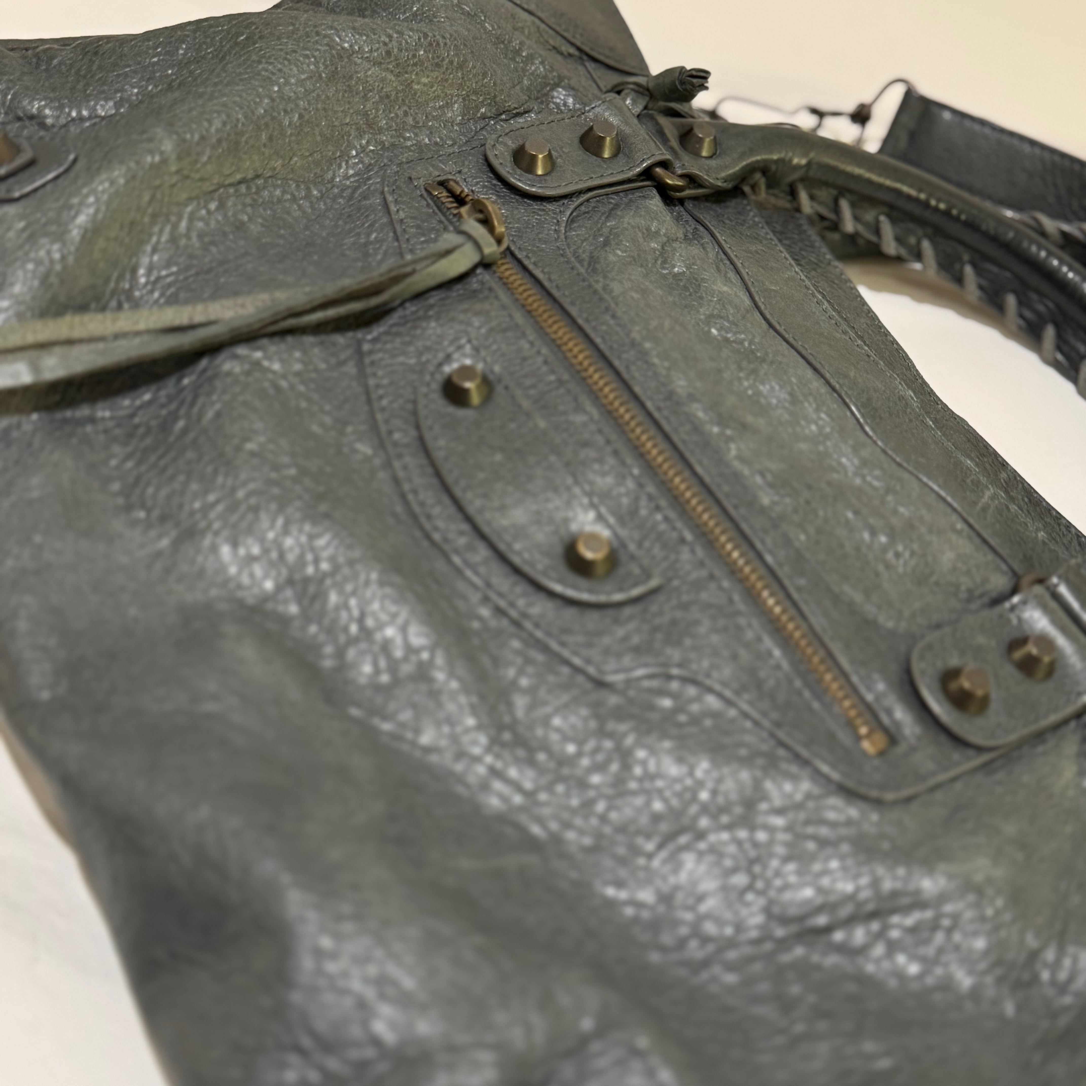 BALENCIAGA CITY BAG LARGE CEMENT GREY