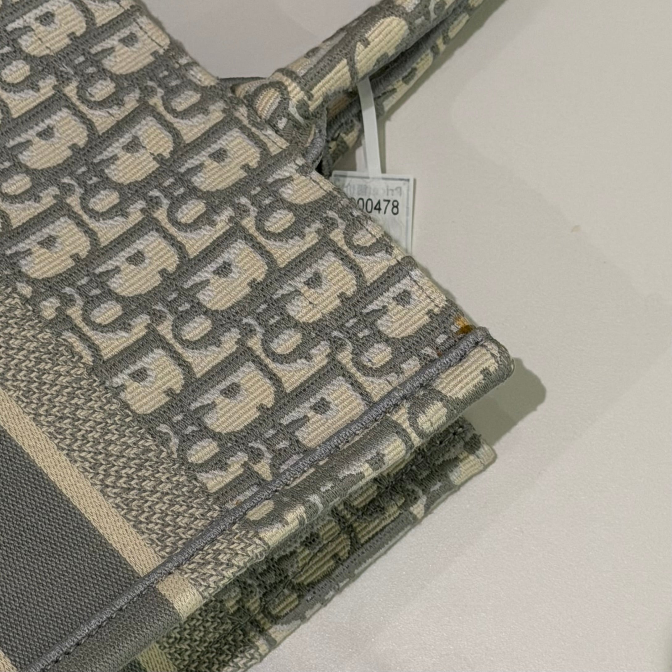 DIOR TOTE BAG GRAY MEDIUM TOTE