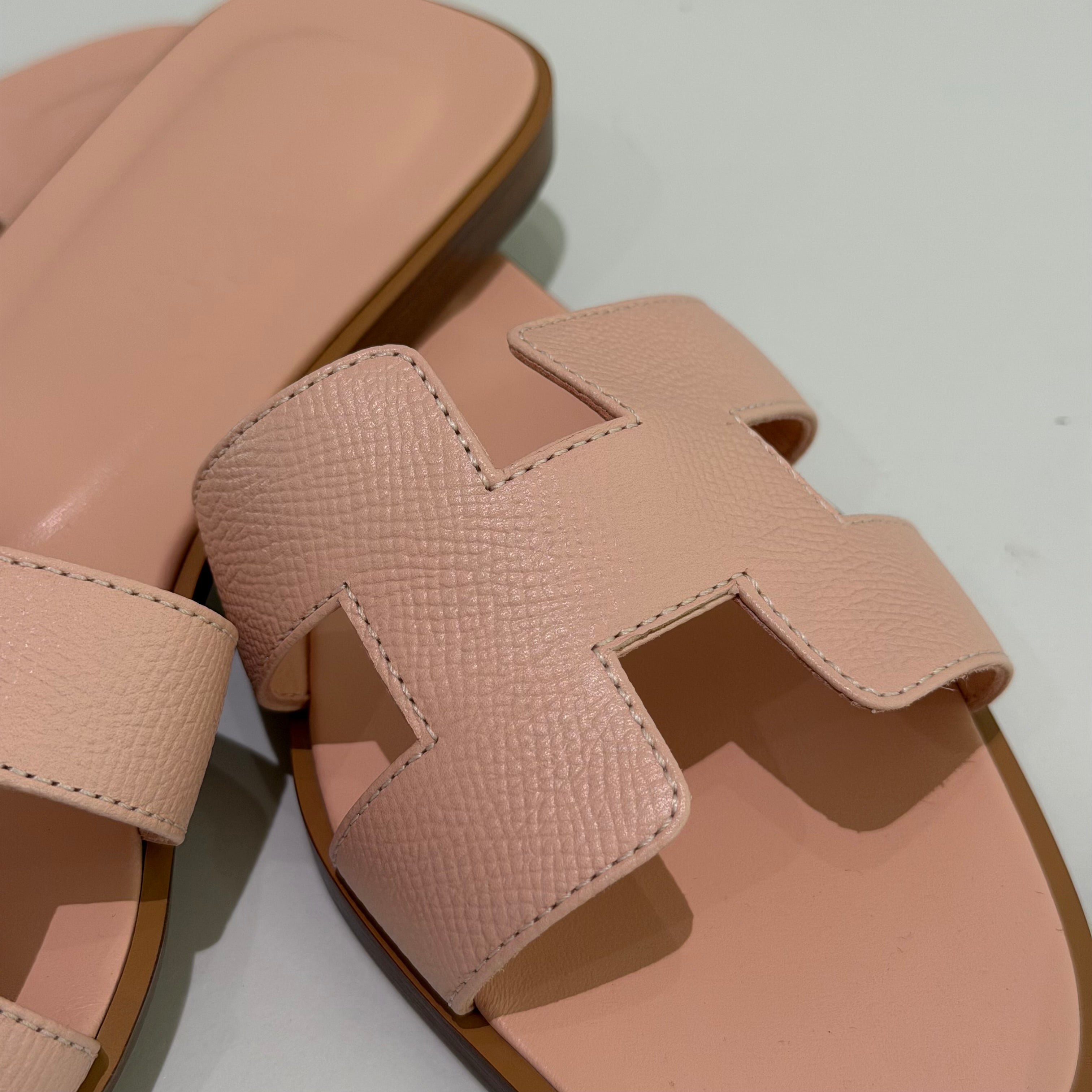 Hermes Oran Sandal Rose Pink