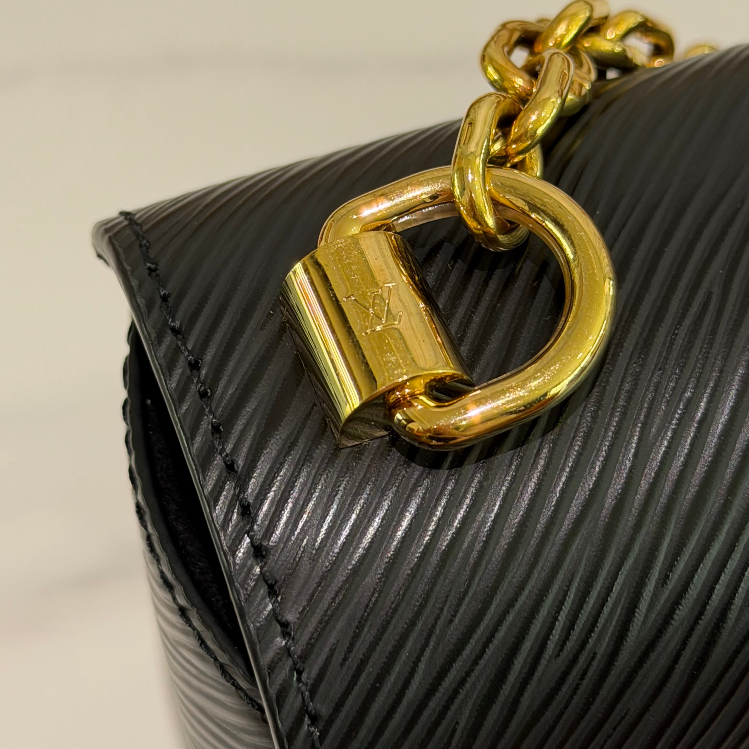 Louis Vuitton Twist Black & Pink Medium Shoulder Crossbody Bag