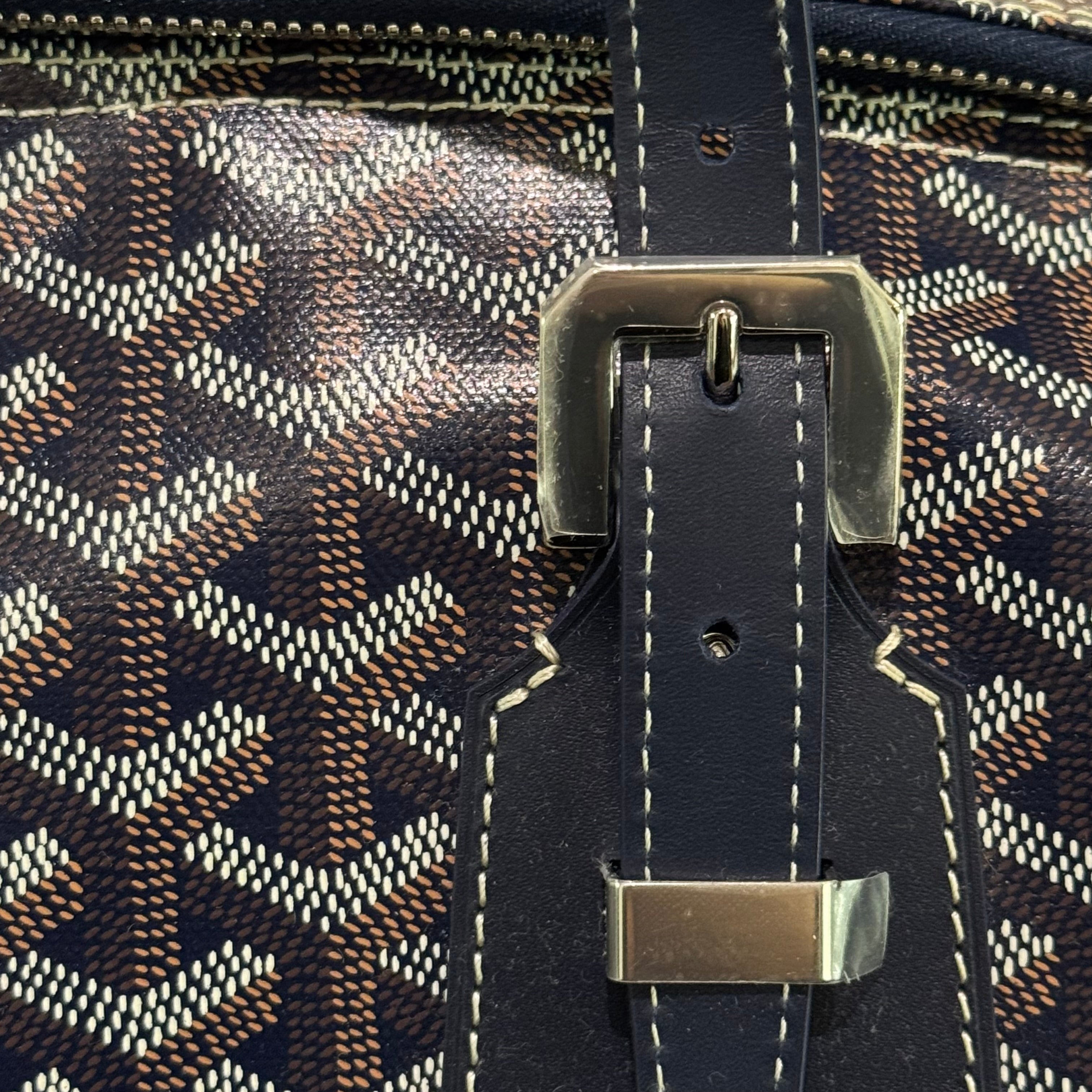 GOYARD BOSTON 50 TRAVEL BAG (PART STICKERS, BRAND NEW)