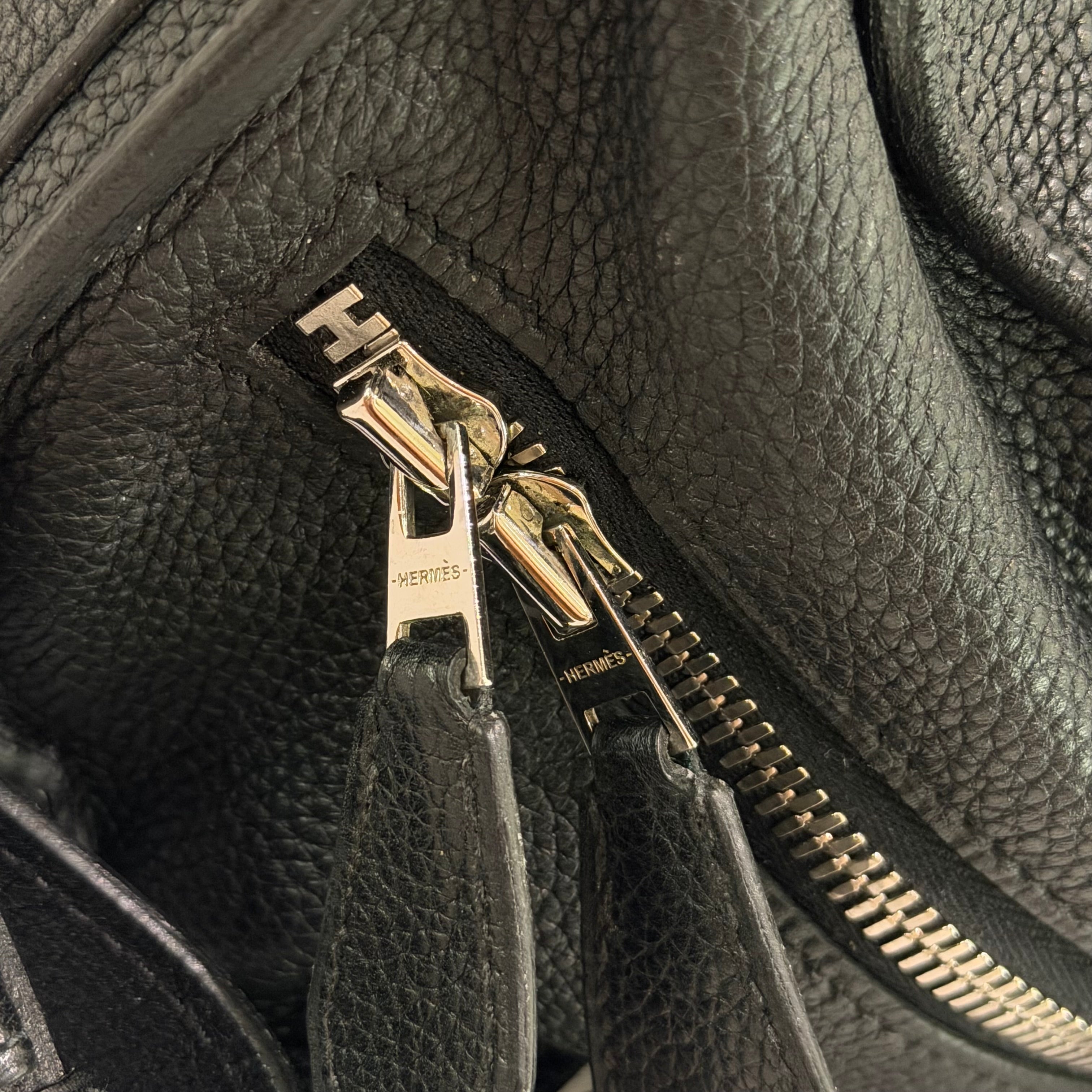 HERMÈS CITYBACK BLACK WITH SILVER HARDWARE BACKPACK