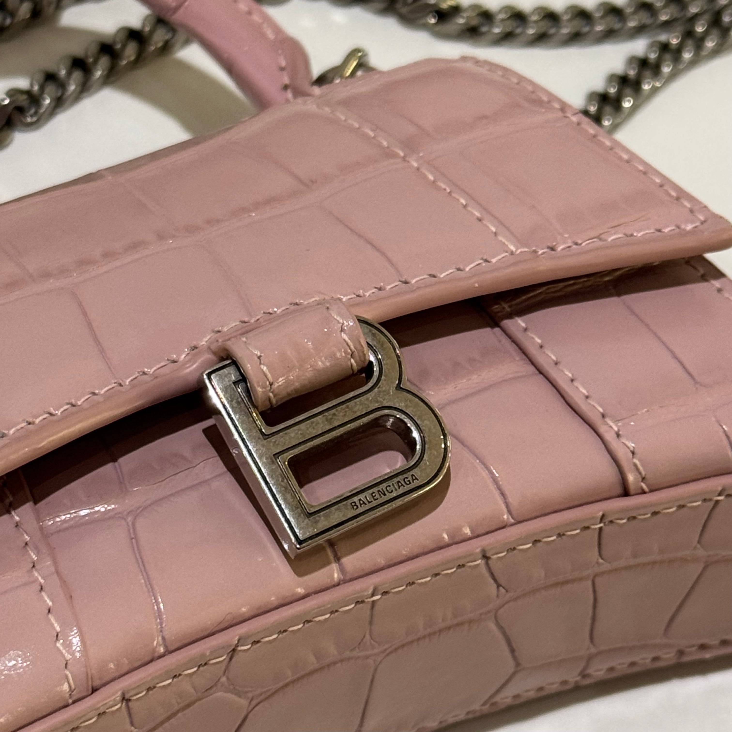 BALENCIAGA SUPER MINI HOURGLASS BAG