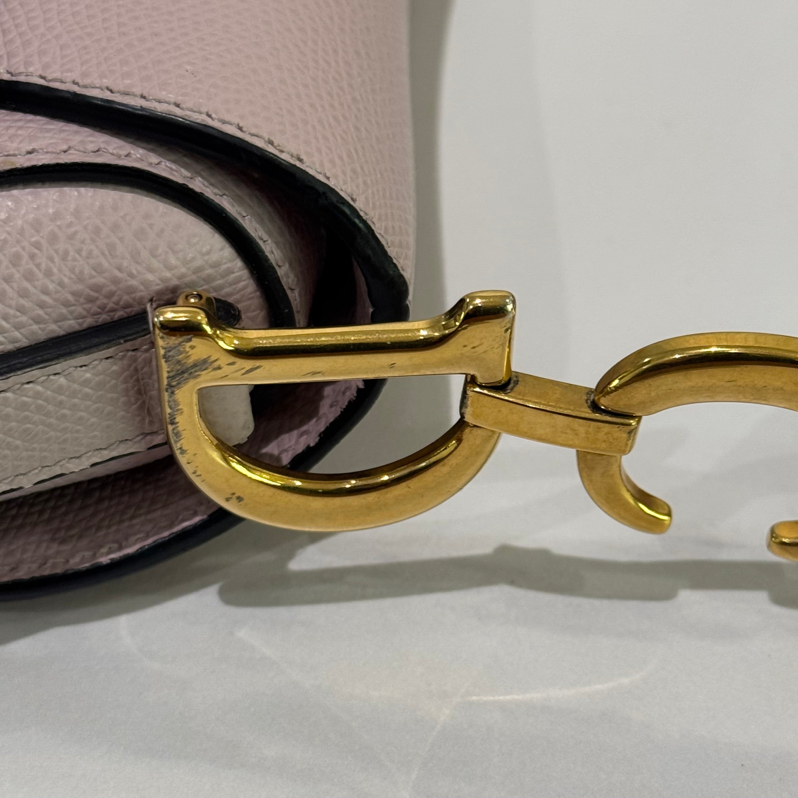 DIOR SADDLE BAG SMALL PINK